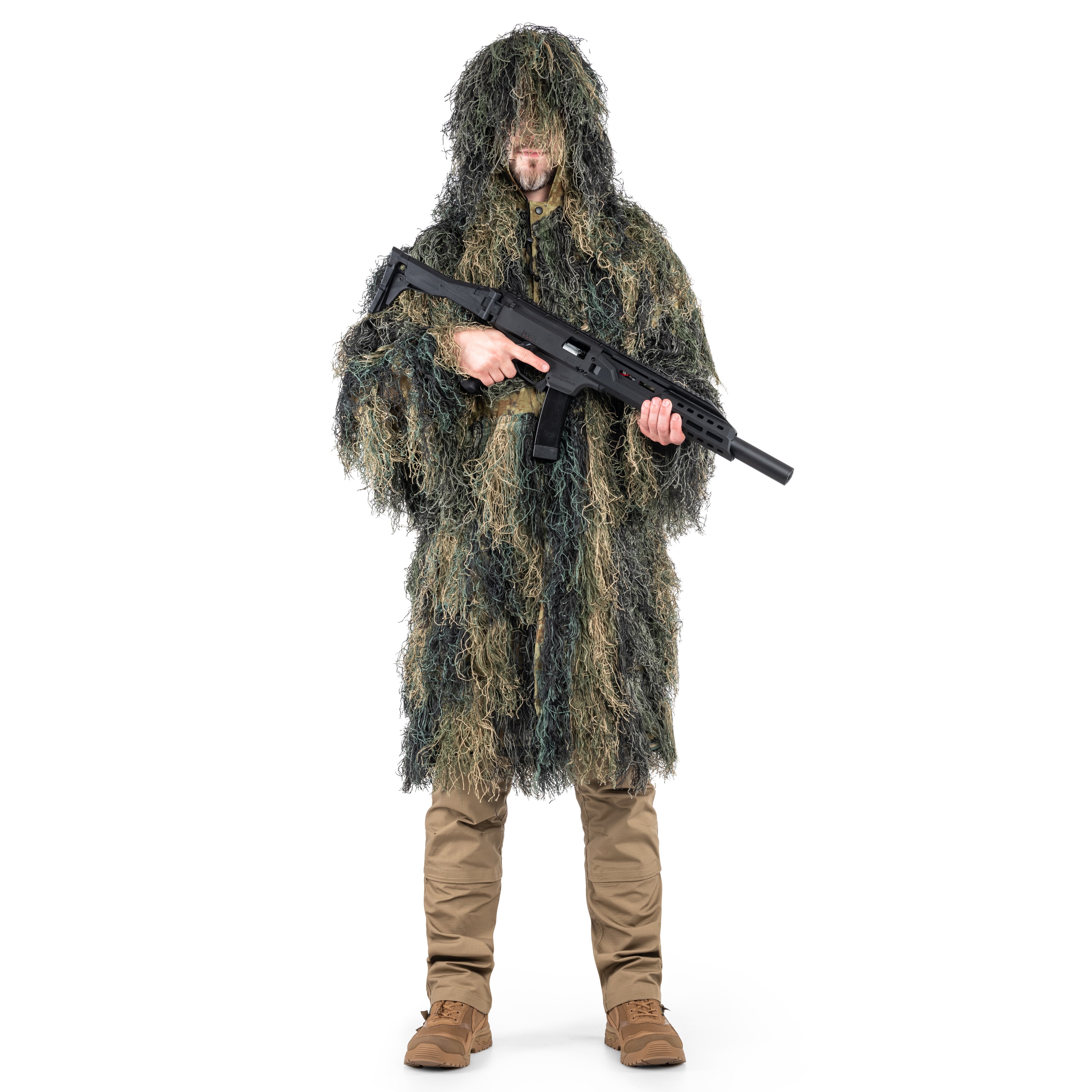Mil-Tec Parka Ghillie Anti Fire Pro álcaruha - Woodland