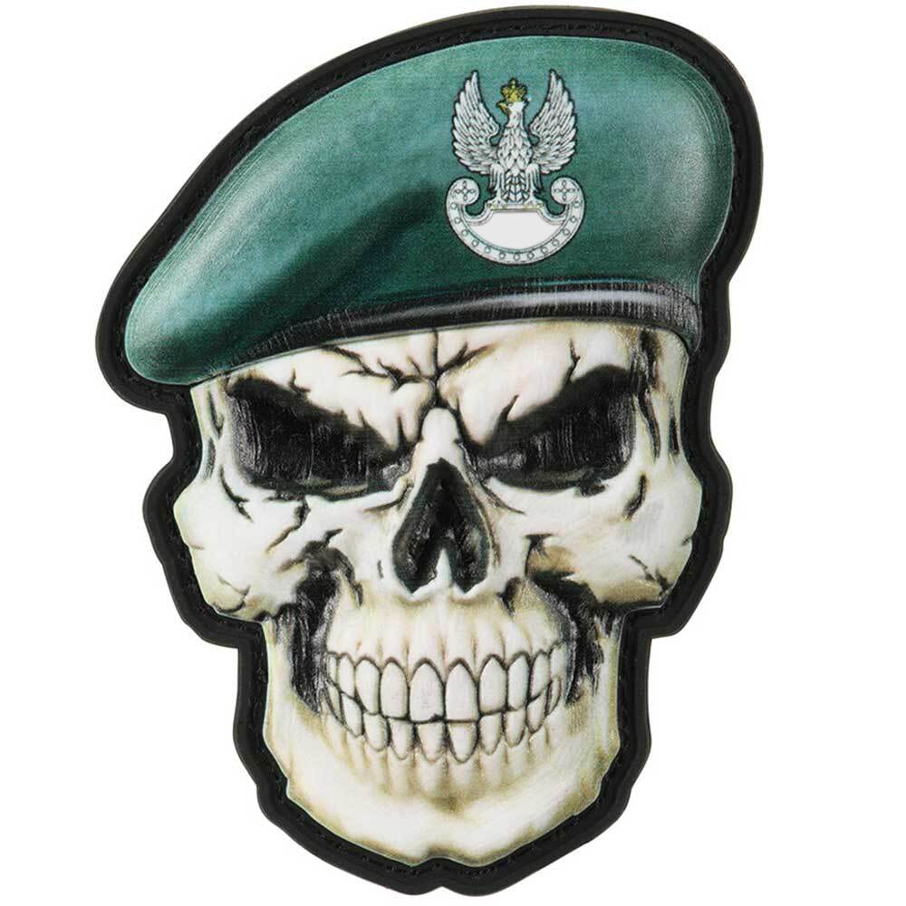 M-Tac 3D PVC Koponya különleges erők sapkájában felvarró - Dark Green