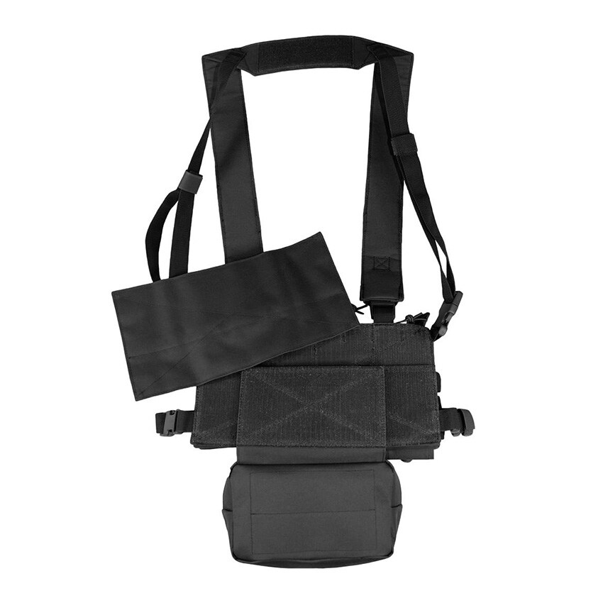 Camo Military Gear Storm Chest Rig taktikai mellény - Fekete