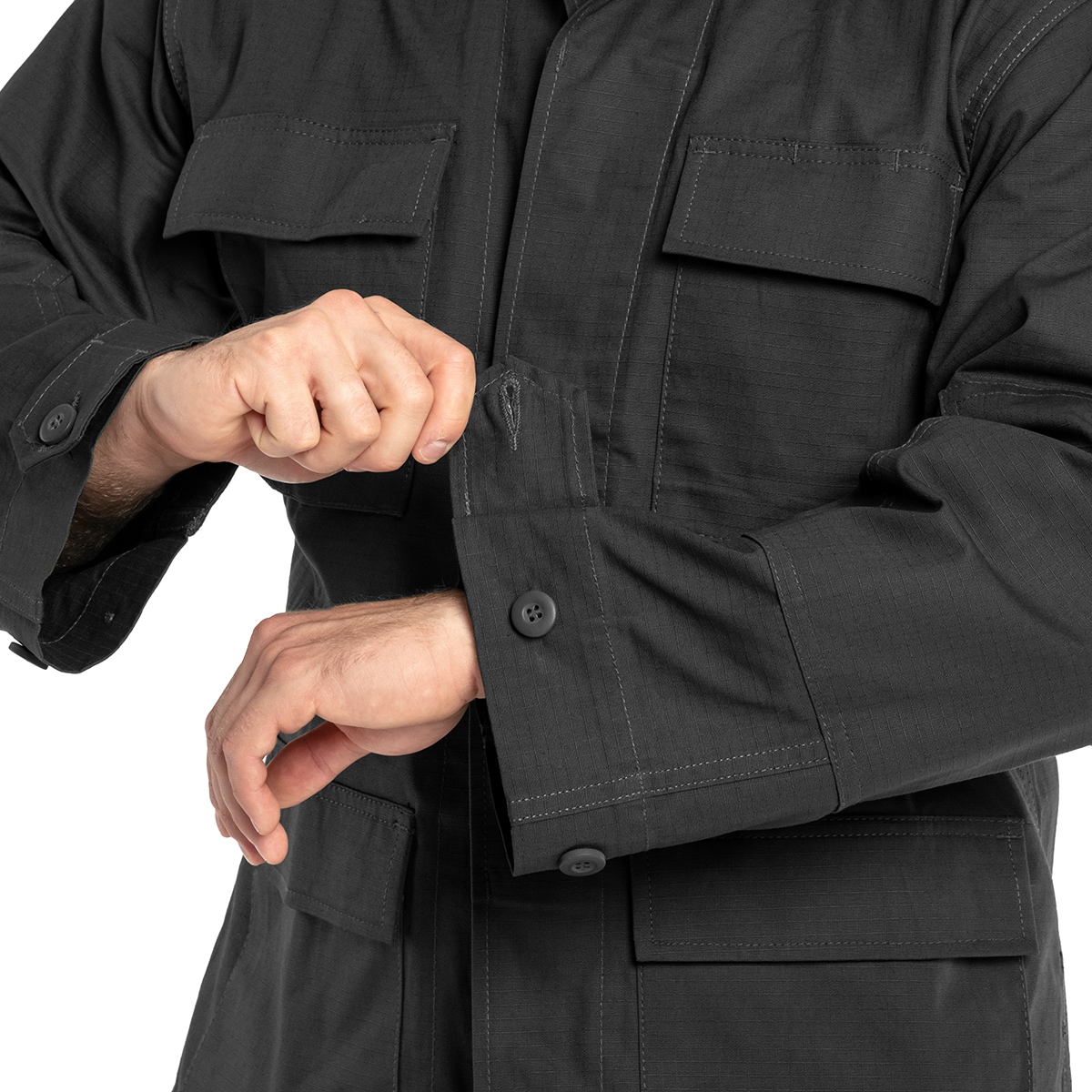 Mil-Tec Teesar BDU Rip-Stop katonai zubbony - Black