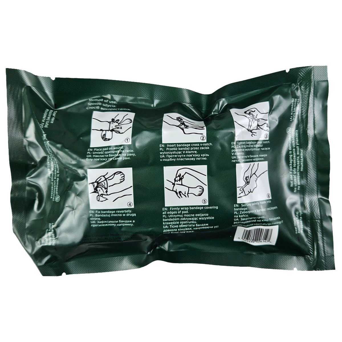 AedMax Trauma Kit izraeli sürgősségi kötszer 10 cm