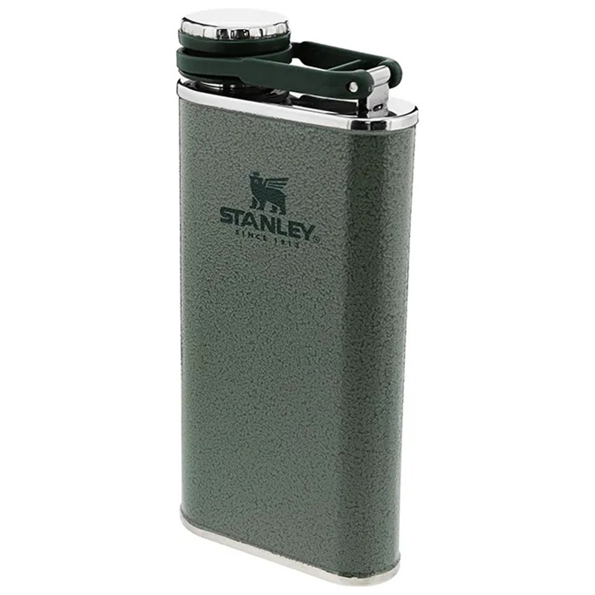 Stanley Classic Easy Fill Wide Mouth Flask lapos zsebben hordható palack 230 ml - Hammertone Green