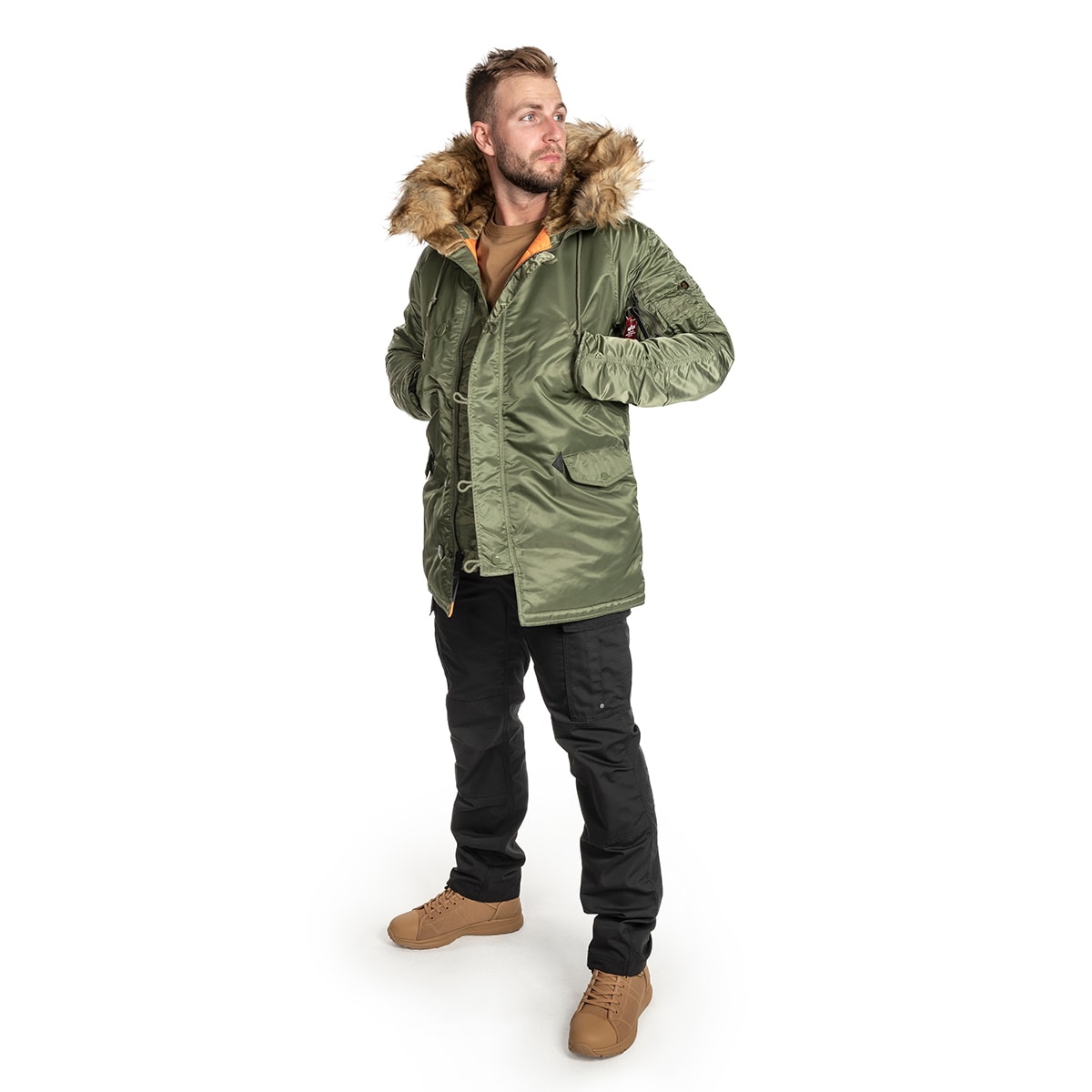 Alpha Industries N3B VF 59 Fitted kabát - Sage Green