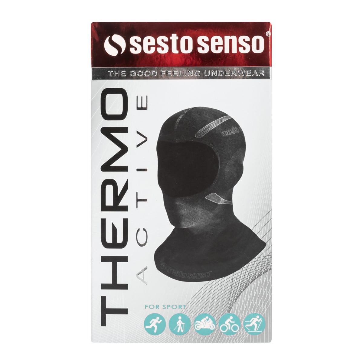 Sesto Senso Thermo Active termoaktív balaclava - Black