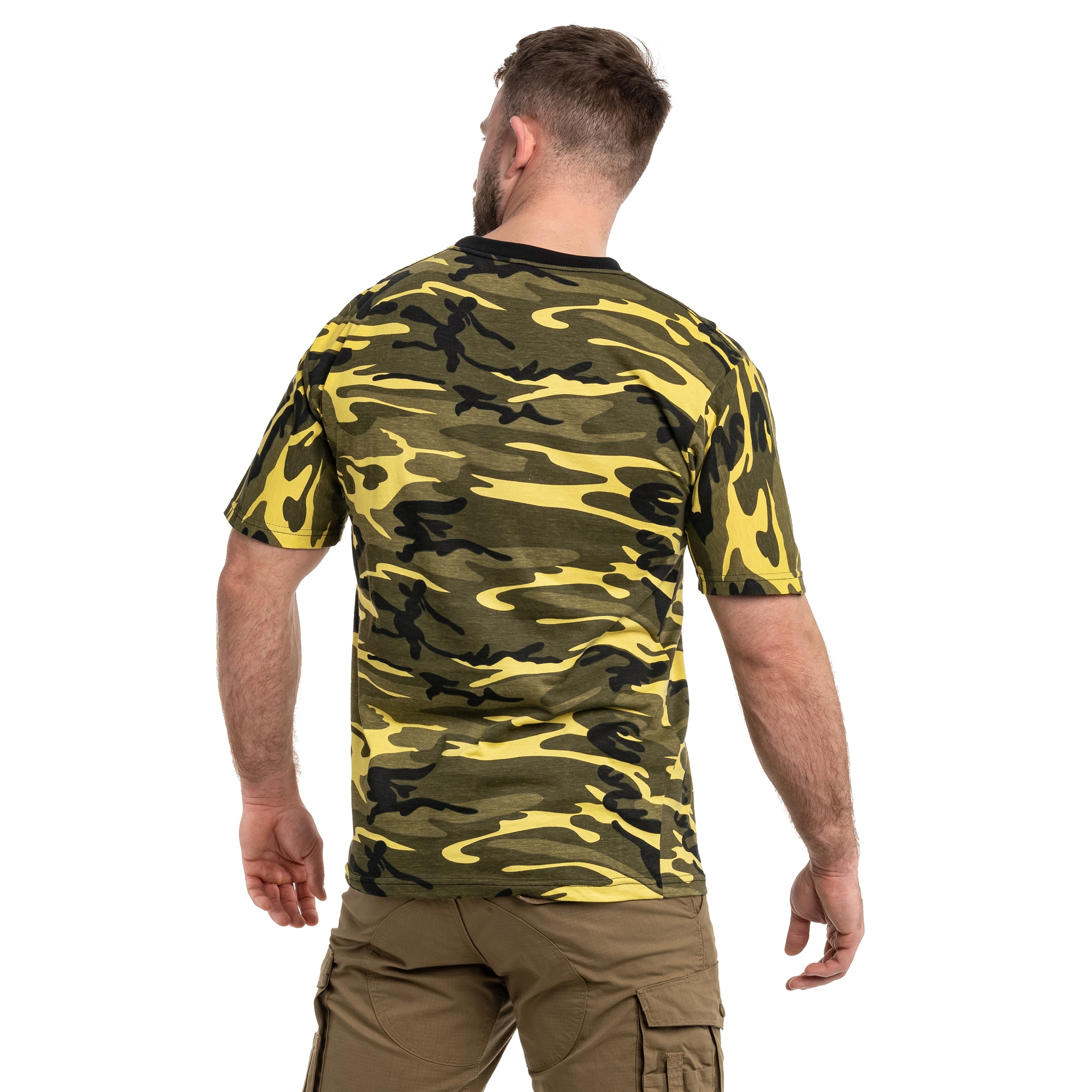 MFH Streetstyle T-shirt póló - Yellow Camo