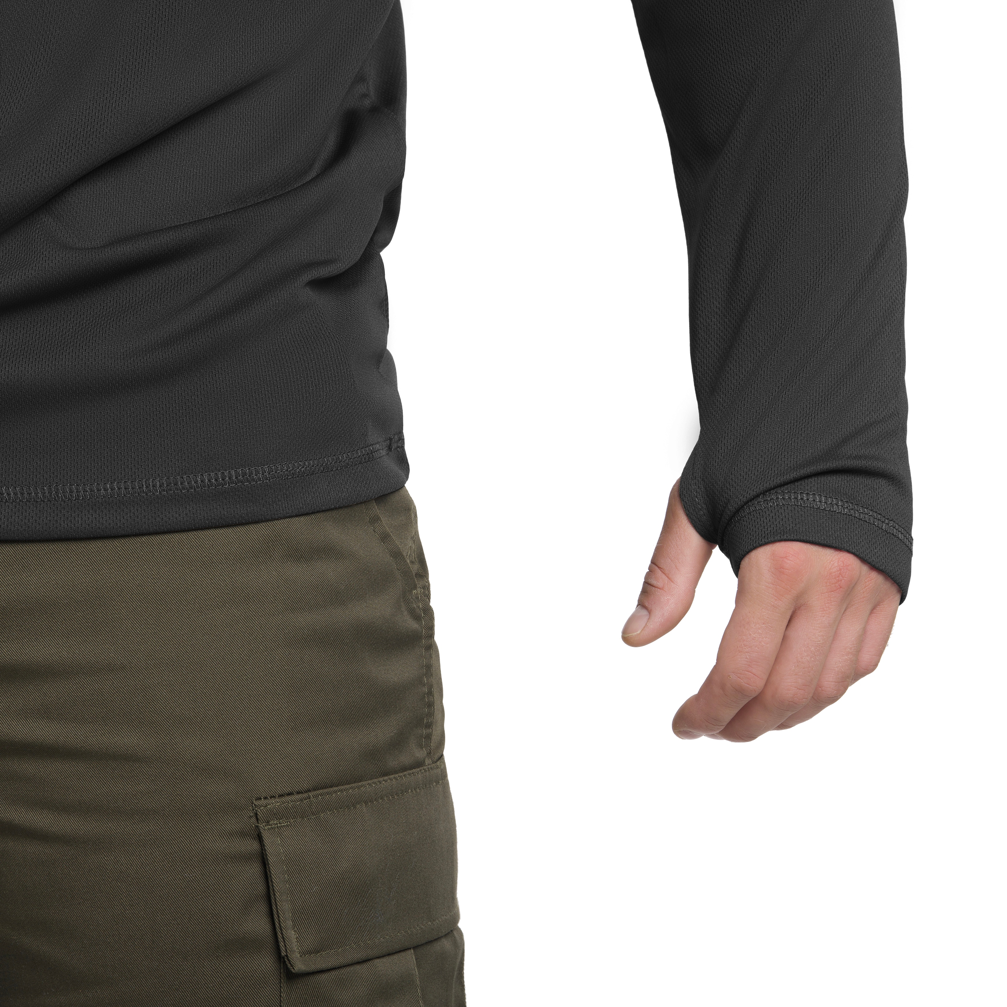 Mil-Tec Tactical Long Sleeve hosszú ujjú thermoaktív póló - Black