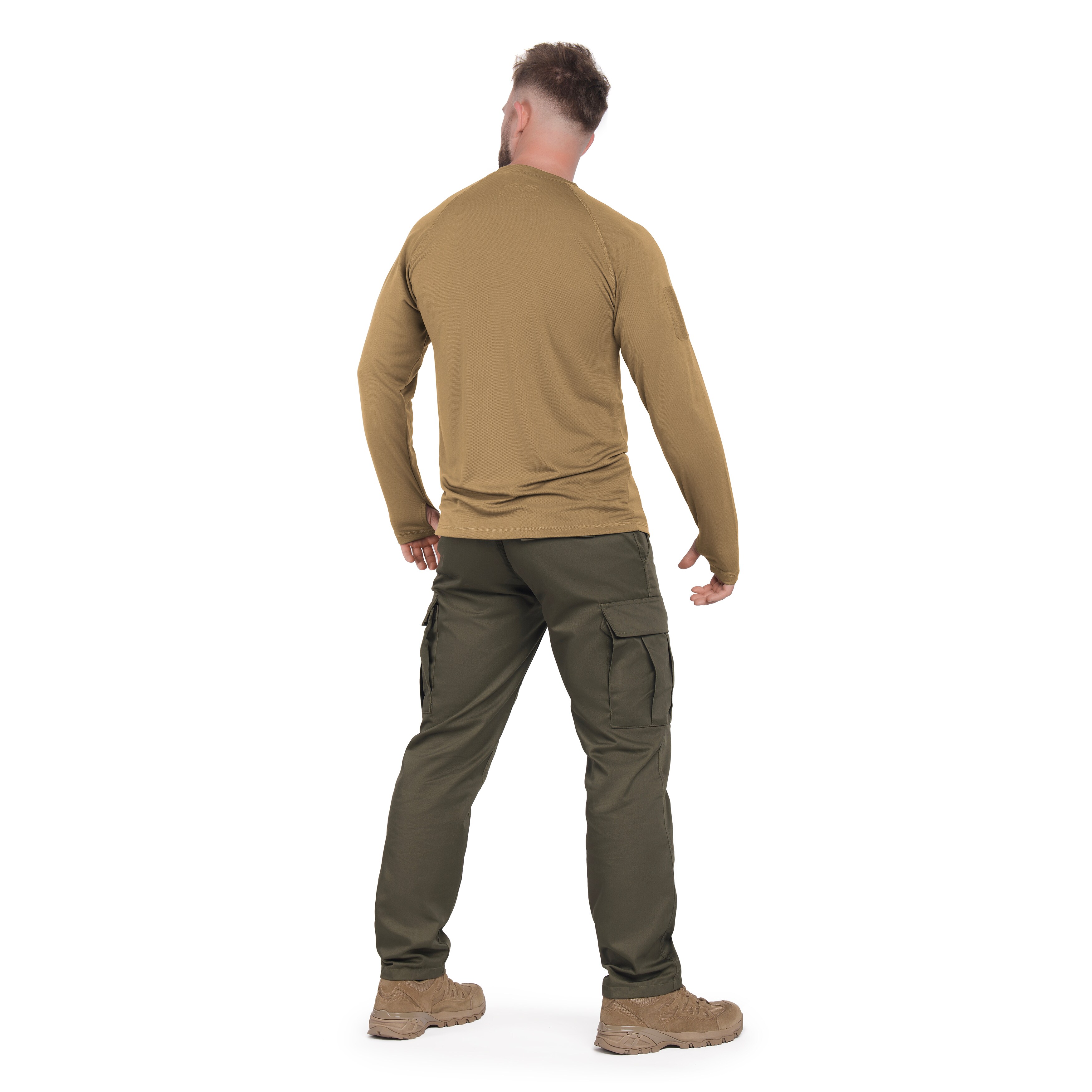 Mil-Tec Tactical Long Sleeve hosszú ujjú thermoaktív póló - Coyote