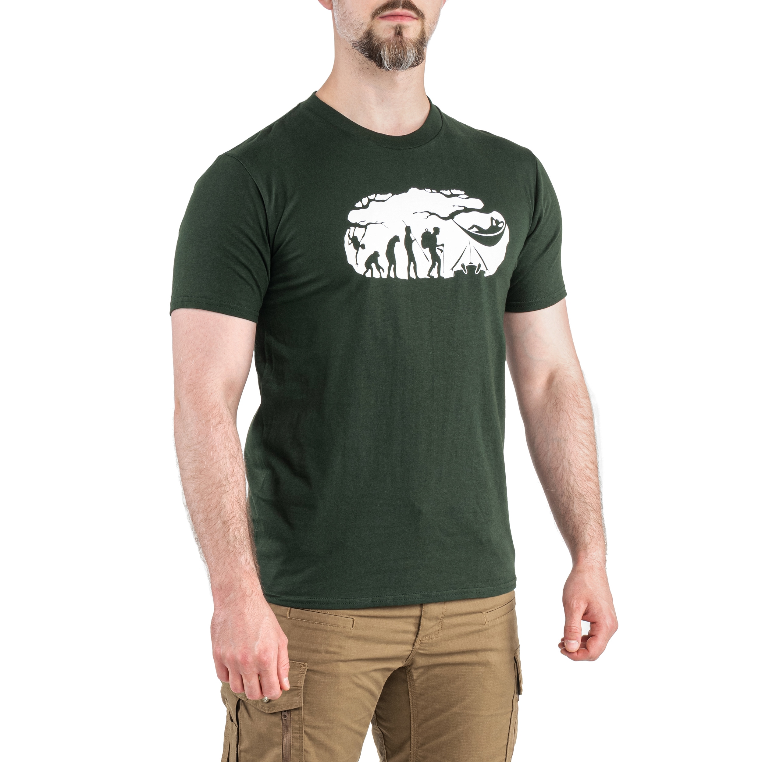 TigerWood Bushcraft Evolution T-shirt póló - Zöld