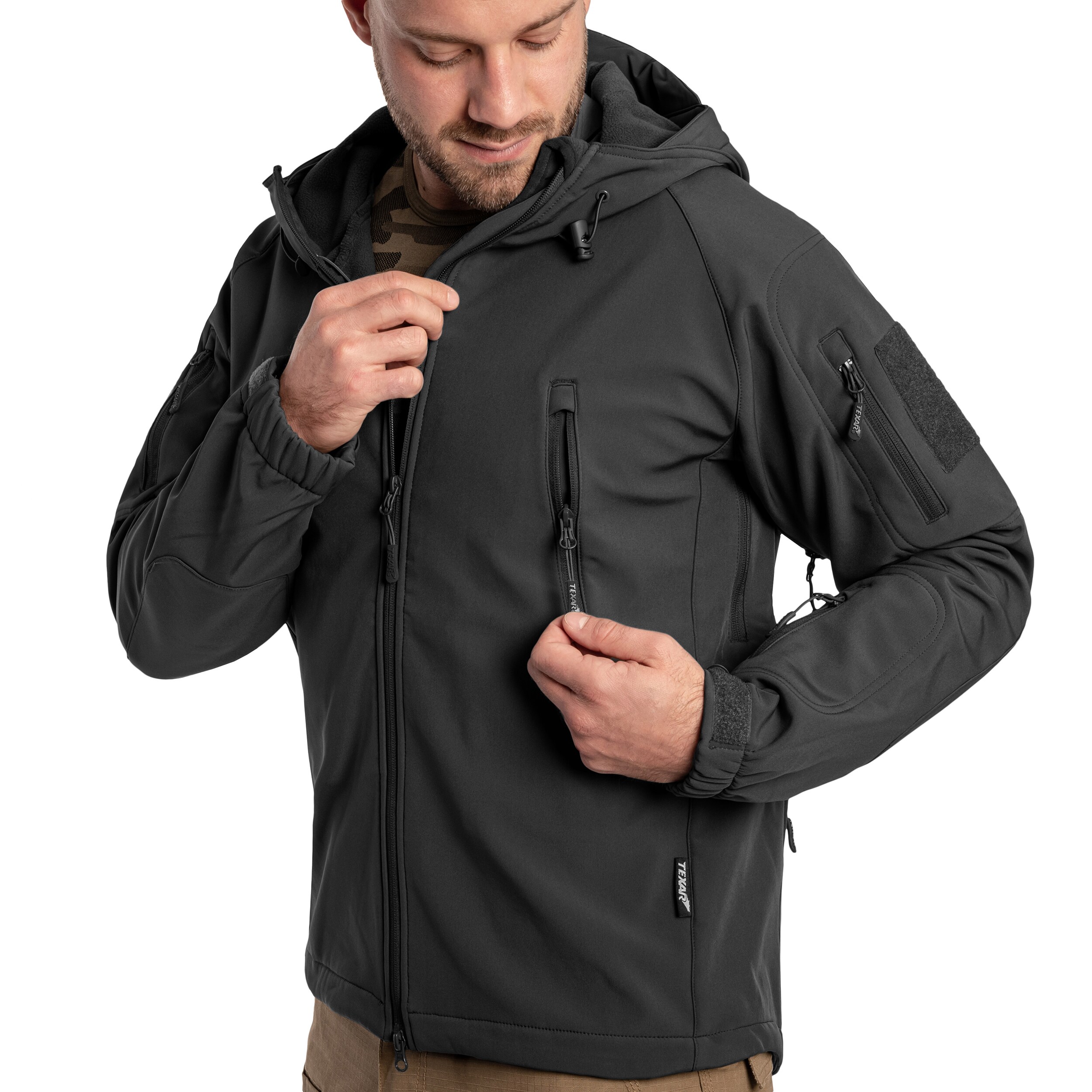 Texar Softshell Falcon kabát - Black