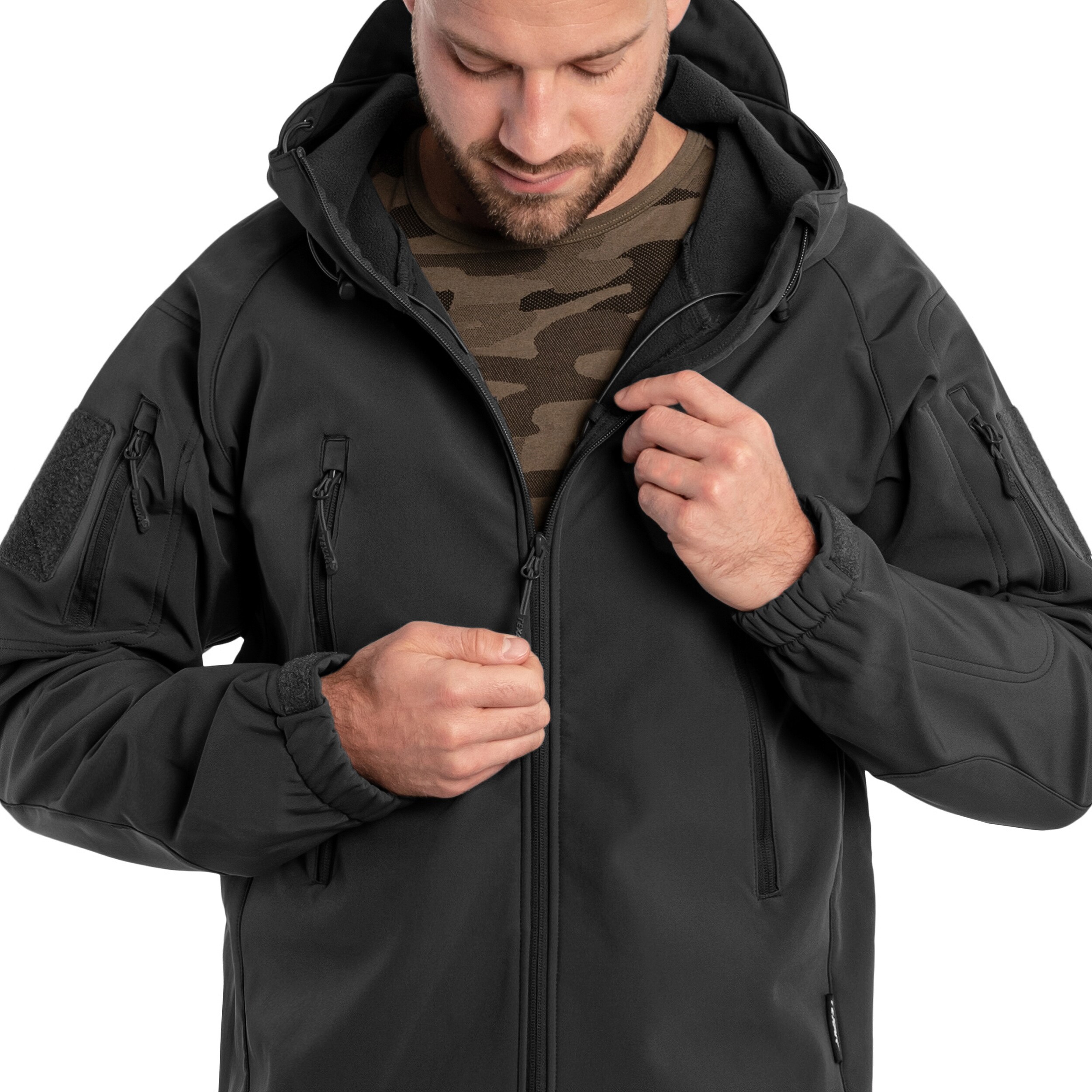 Texar Softshell Falcon kabát - Black