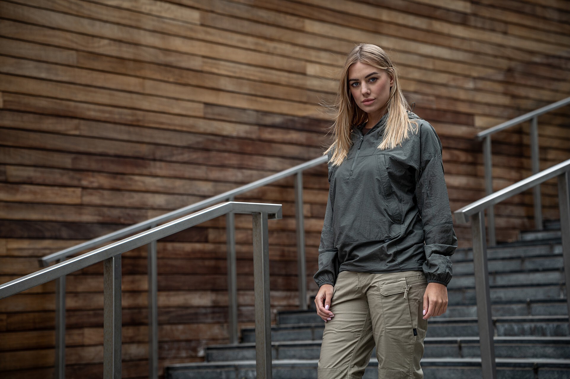 Helikon Windrunner Windshirt WindPack kabát - Alpha Green