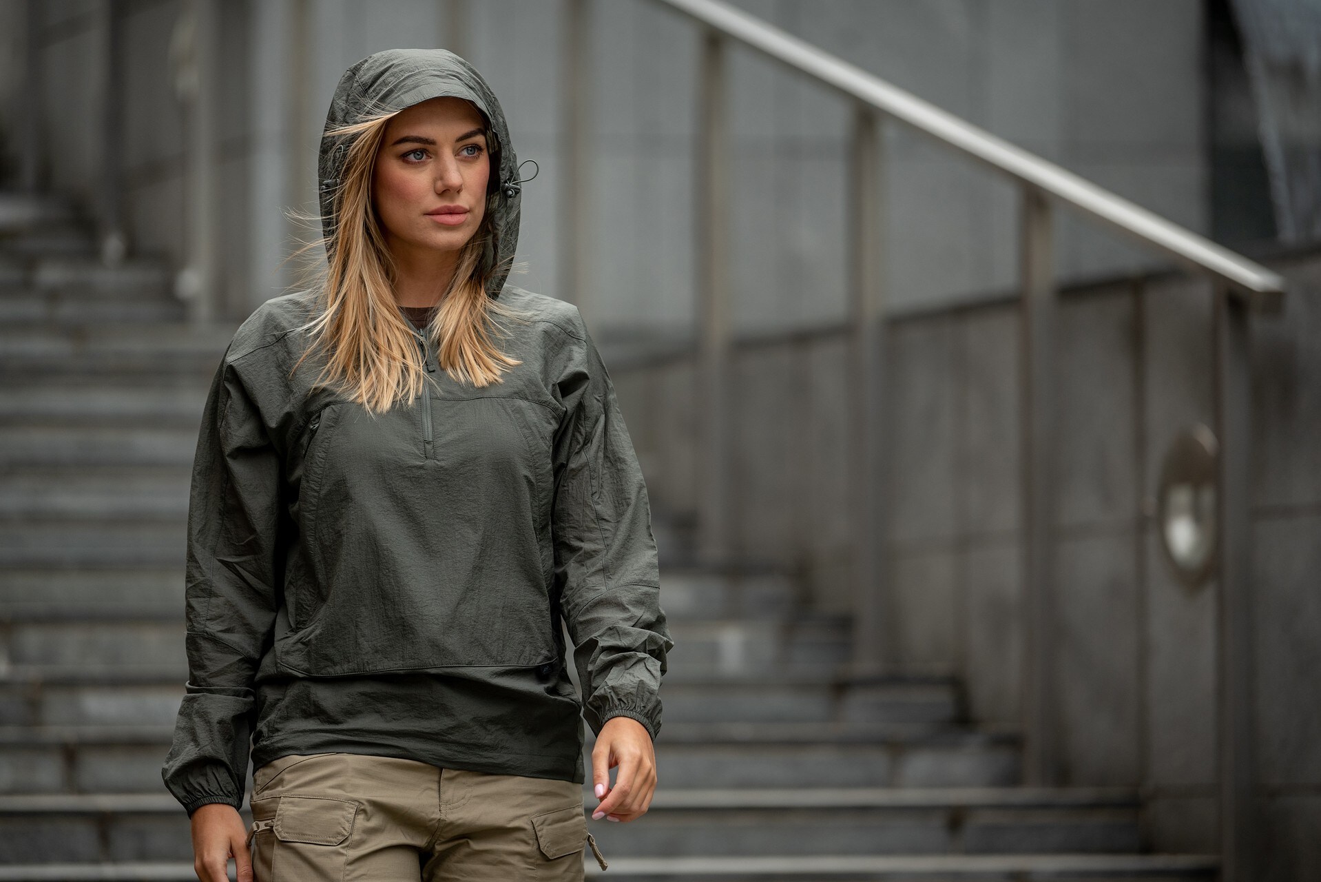 Helikon Windrunner Windshirt WindPack kabát - Alpha Green