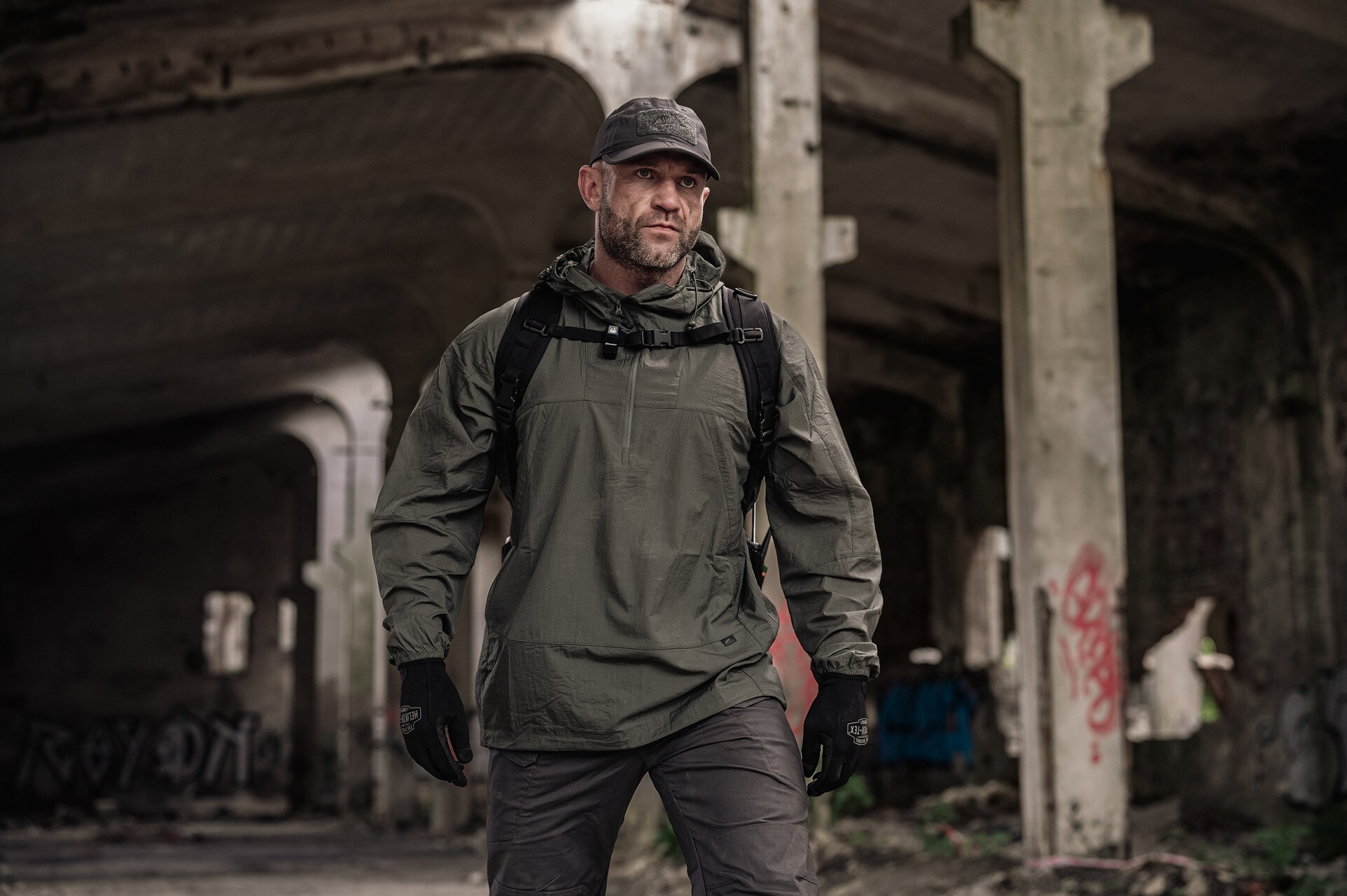 Helikon Windrunner Windshirt WindPack kabát - Alpha Green