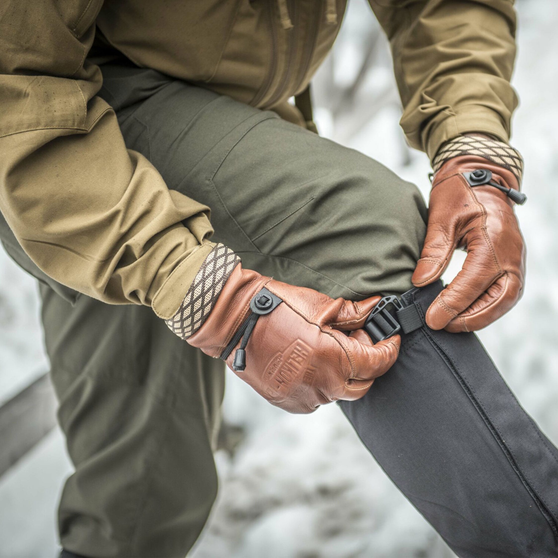 Helikon Woodcrafter kesztyű - U.S. Brown