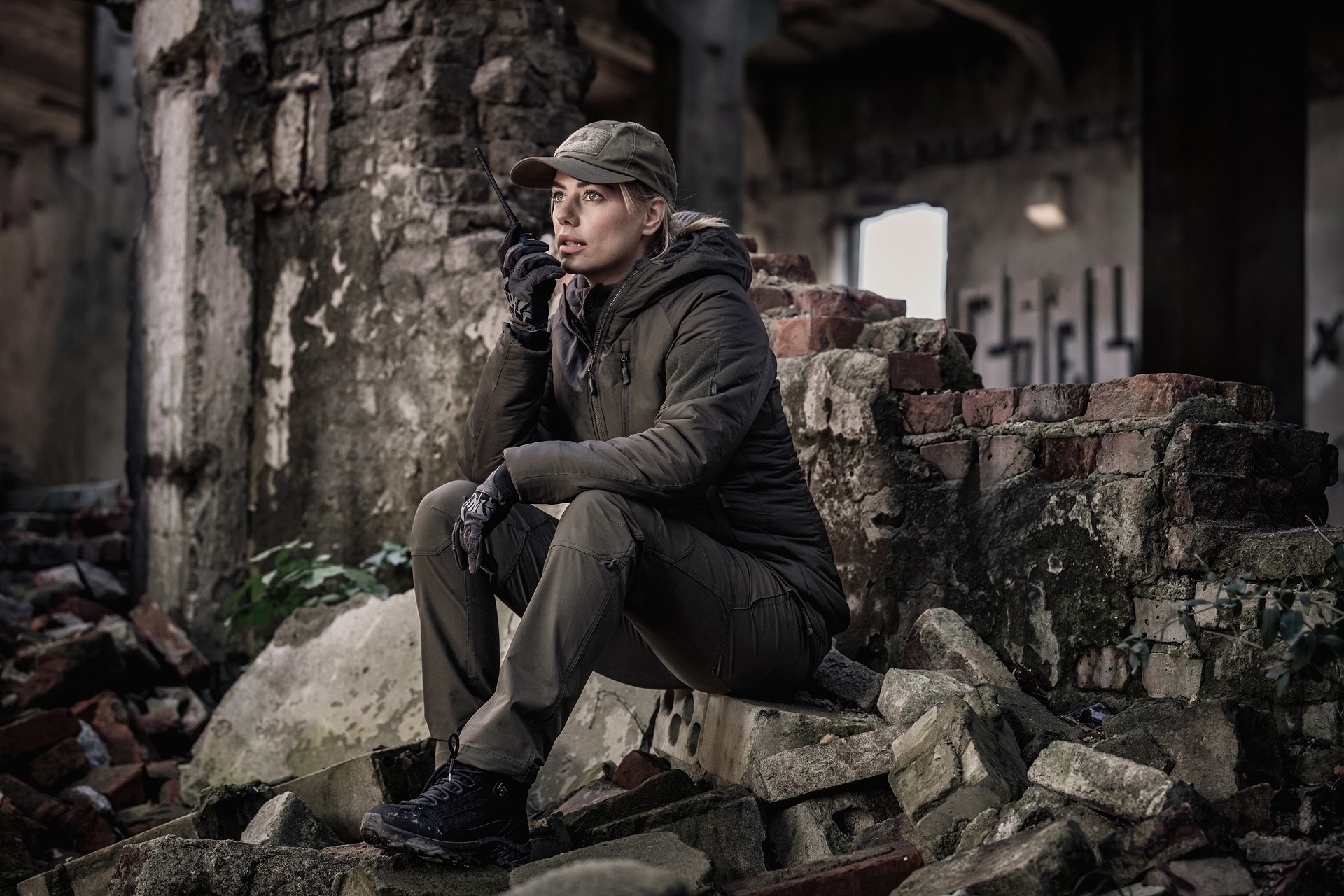 Helikon Wolfhound Hoodie női kabát - Taiga Green