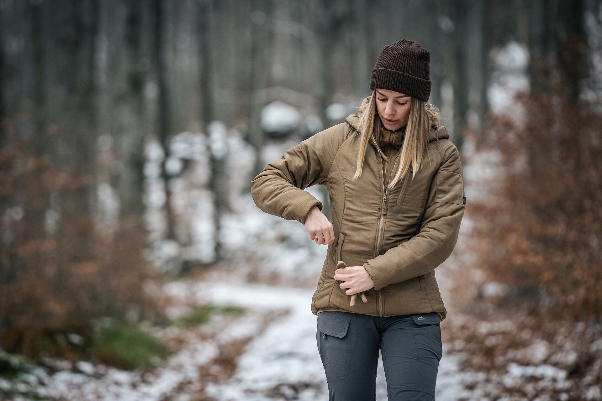 Helikon Wolfhound Hoodie női kabát - Coyote