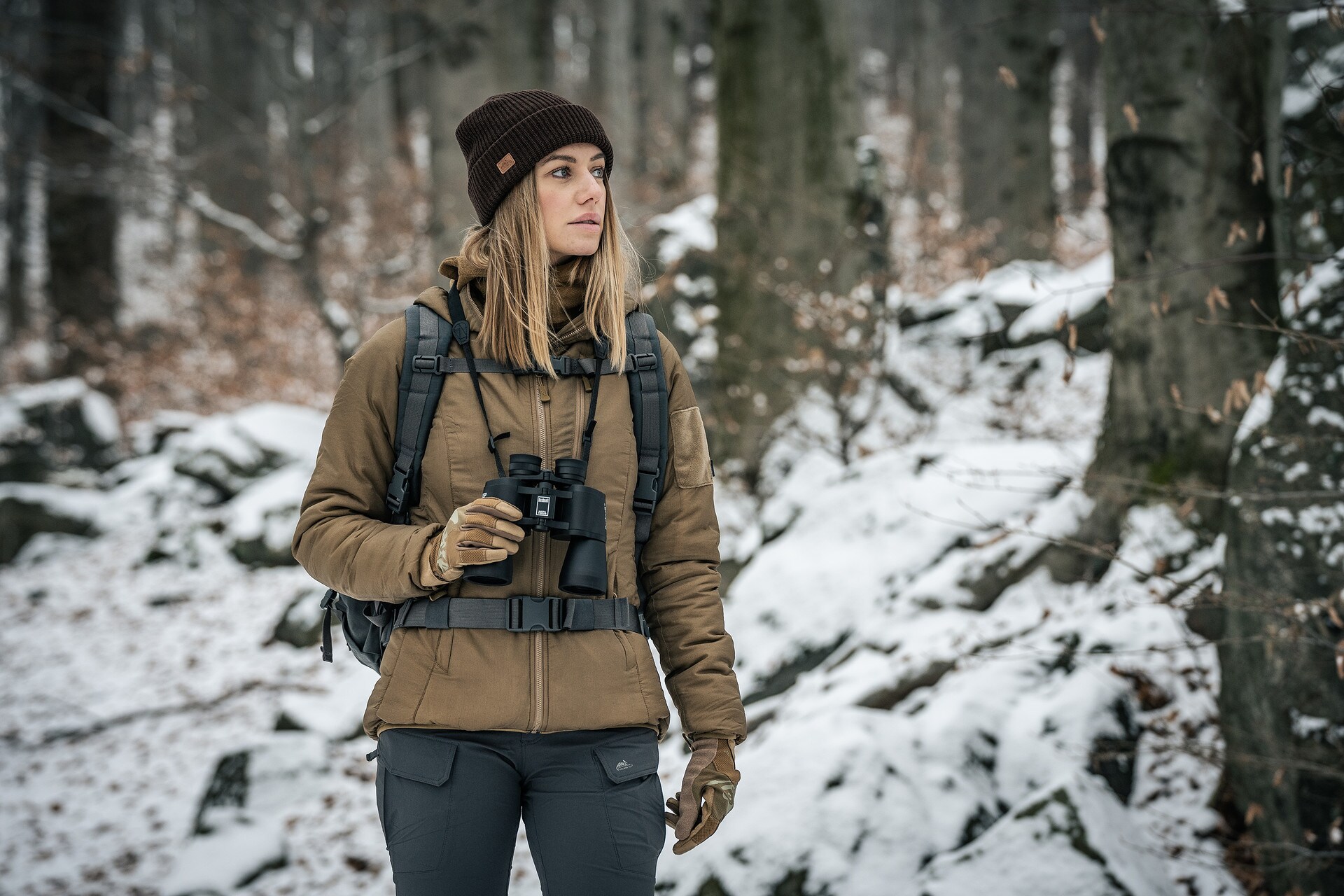 Helikon Wolfhound Hoodie női kabát - Coyote