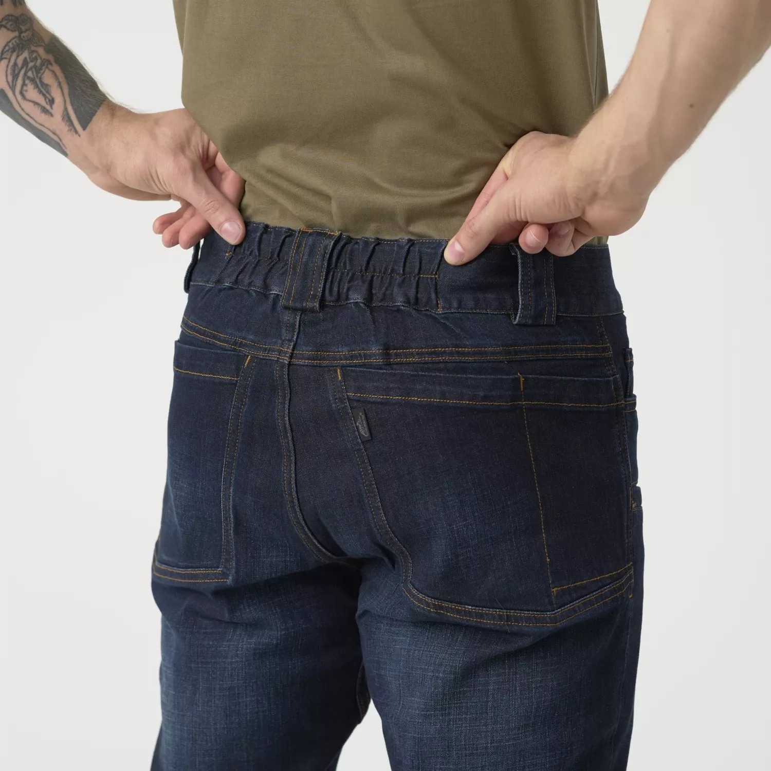 Helikon Greyman Tactical Jeans Slim Denim Mid nadrág - Denim Blue