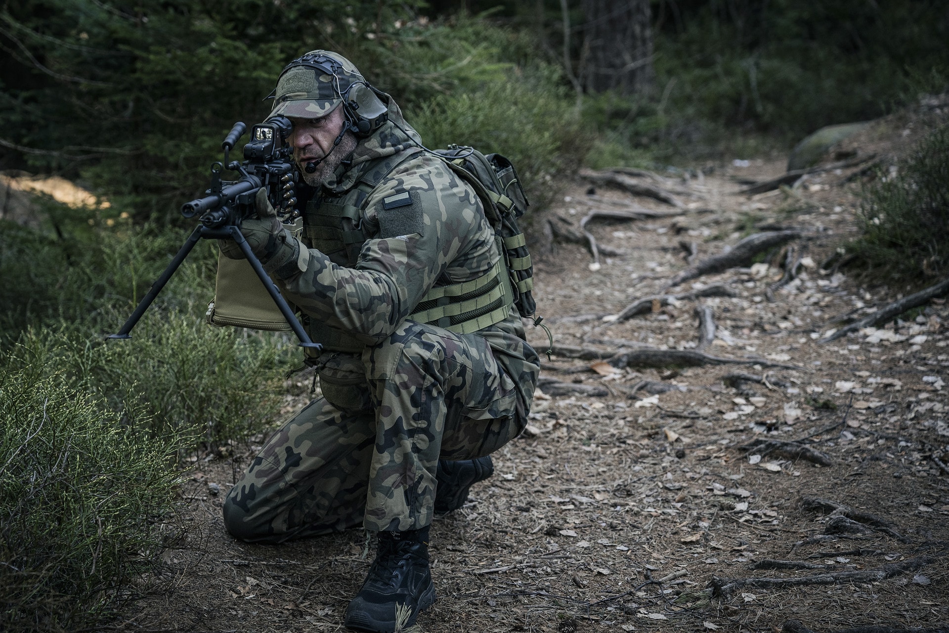 Helikon SFU Next Mk2 Pants PolyCotton Rip-Stop egyenruha nadrág - wz.93 Pantera PL Woodland