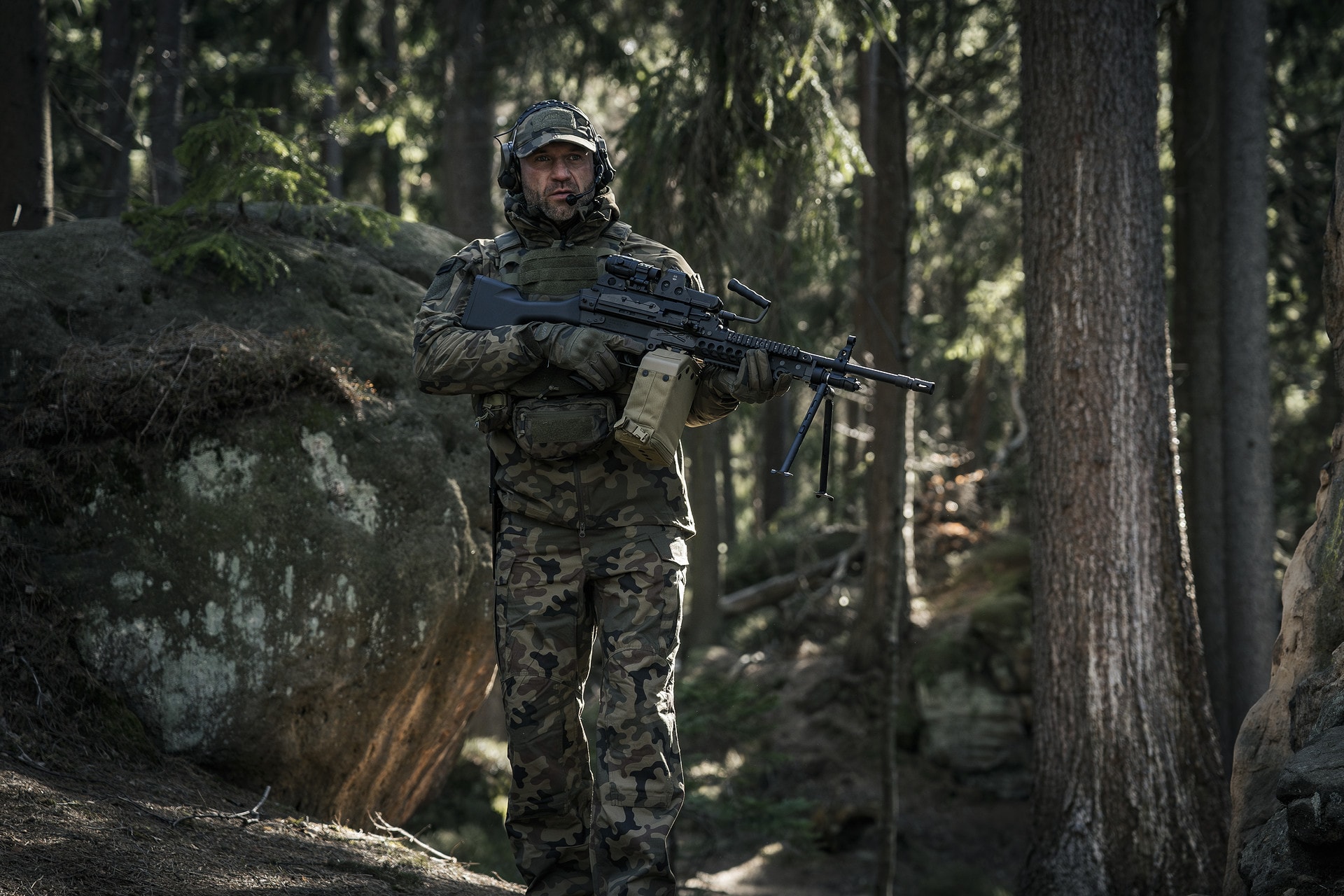 Helikon SFU Next Mk2 Pants PolyCotton Rip-Stop egyenruha nadrág - wz.93 Pantera PL Woodland