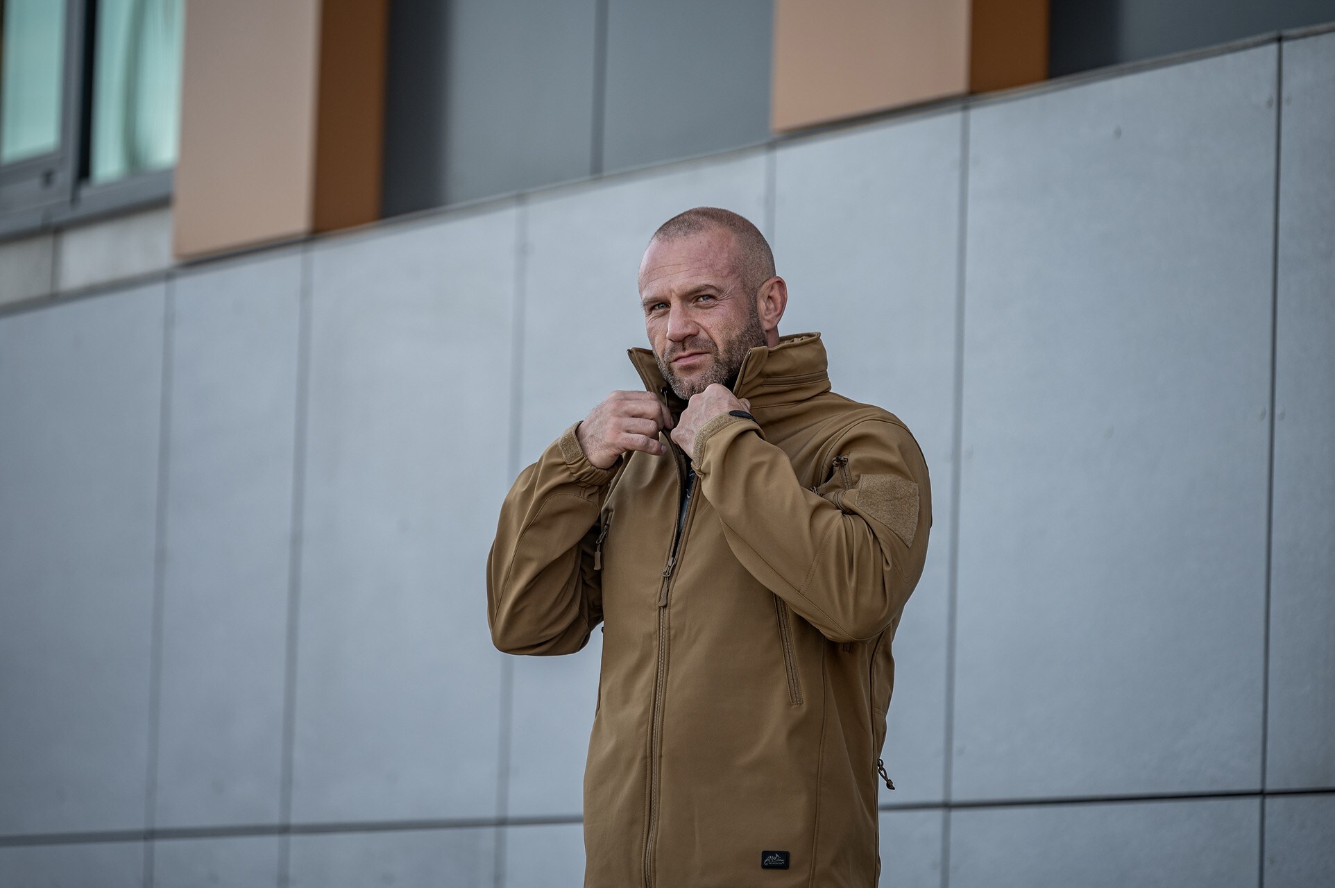 Helikon Gunfighter Softshell Shark Skin Windblocker kabát - Coyote