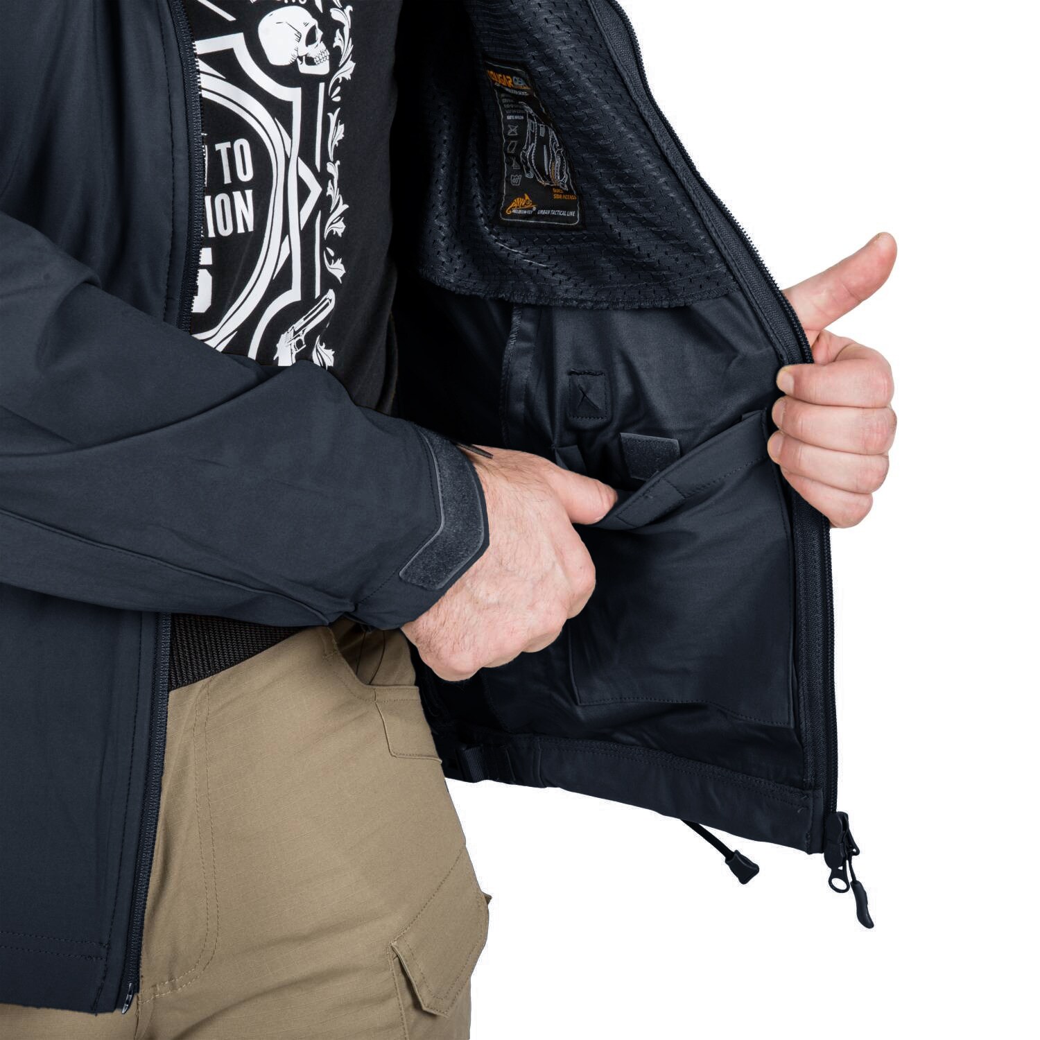 Helikon Cougar Softshell Windblocker QSA HID kabát - Navy Blue