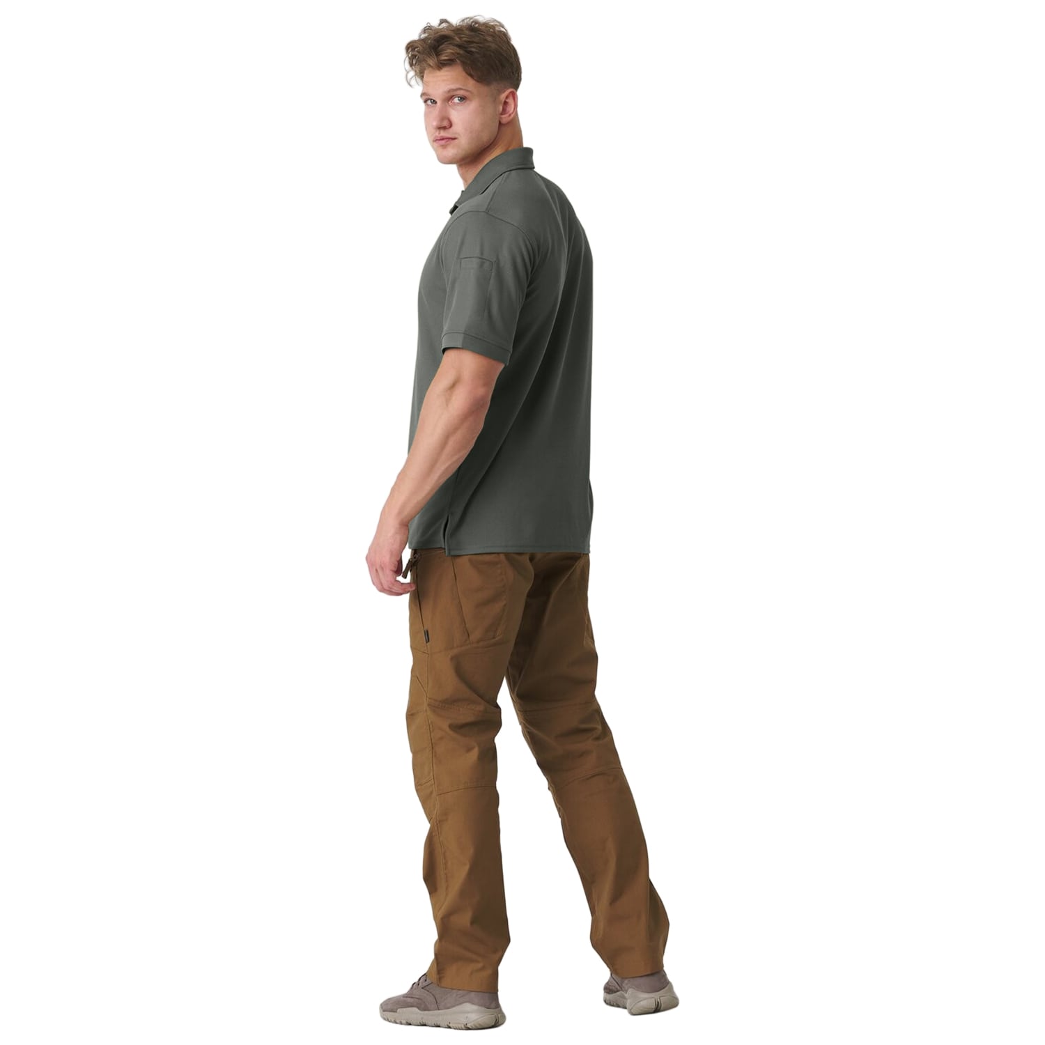 Helikon UTL TopCool termoaktív galléros póló - Foliage Green