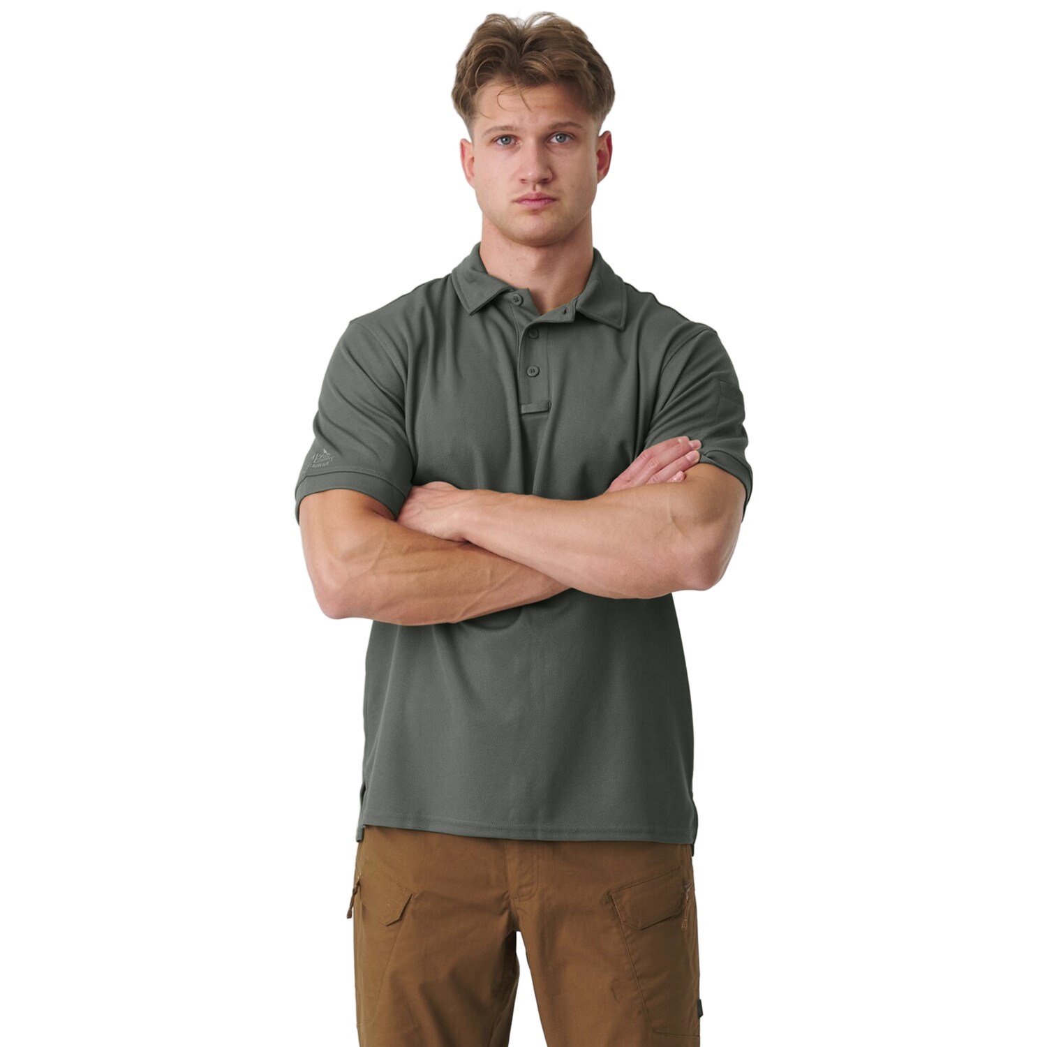 Helikon UTL TopCool termoaktív galléros póló - Foliage Green
