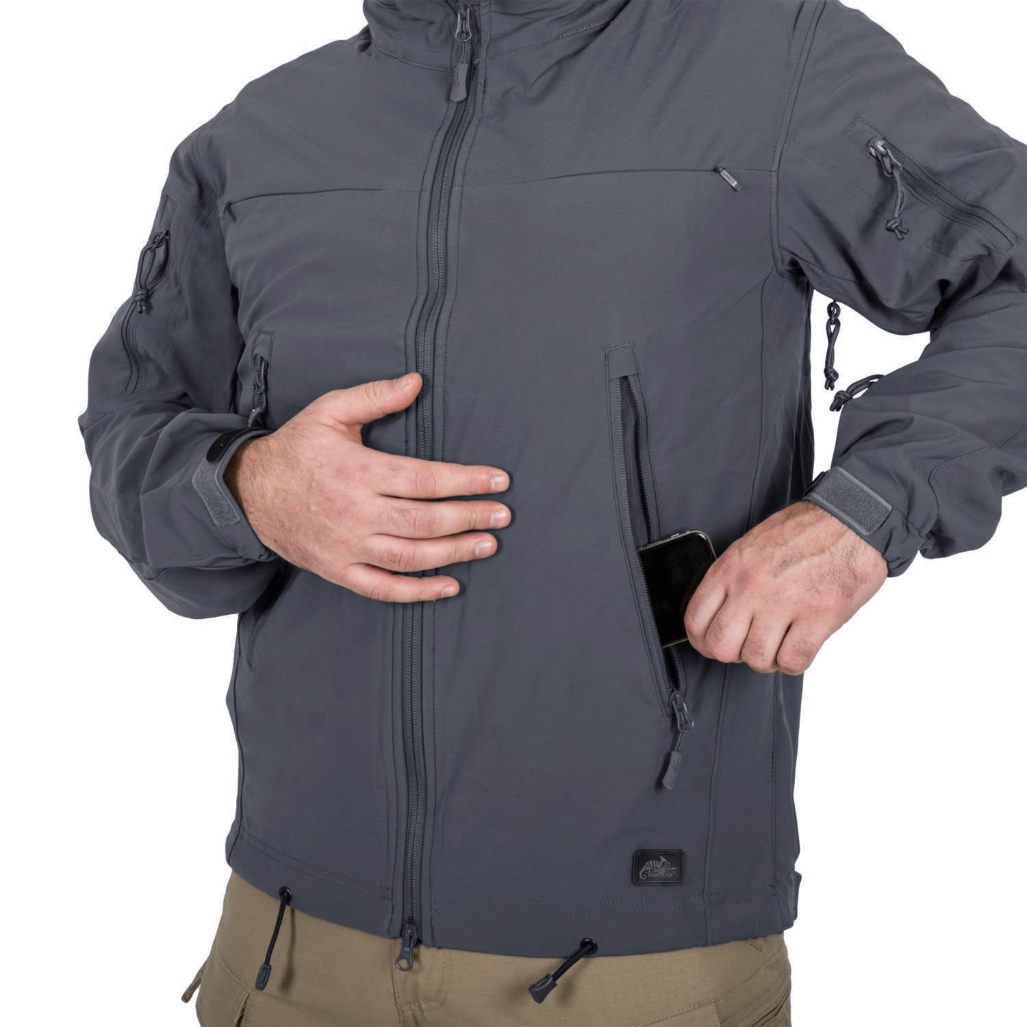 Helikon Cougar Softshell Windblocker QSA HID kabát - Shadow Grey