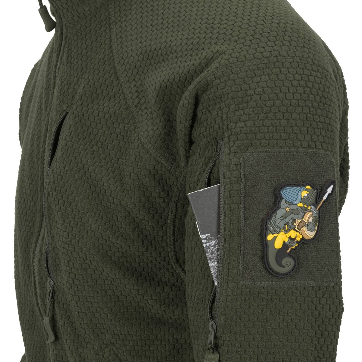 Helikon Alpha Tactical polár pulóver - Olive Green