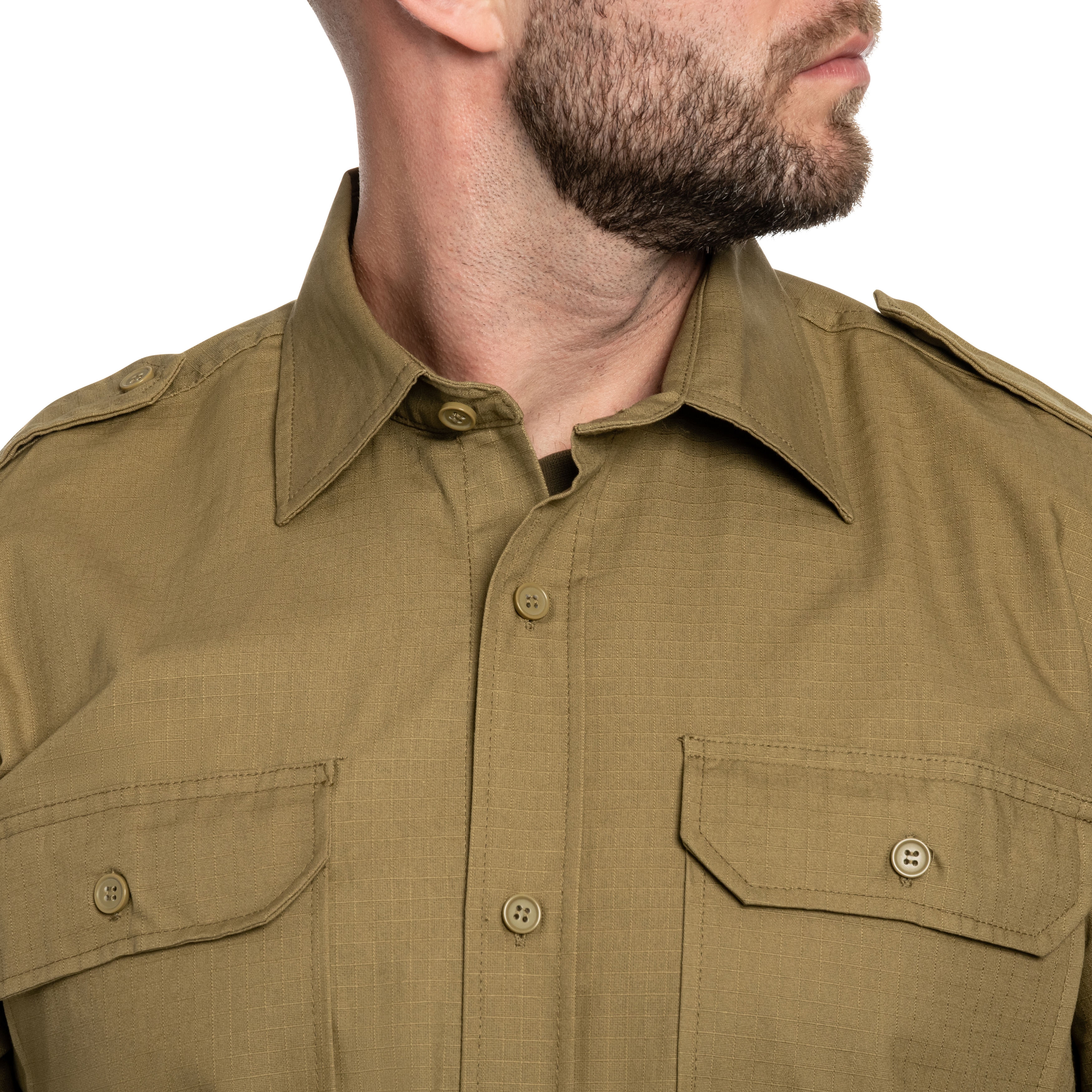 Mil-Tec Ripstop Long Sleeve taktikai szolgálati ing - Coyote