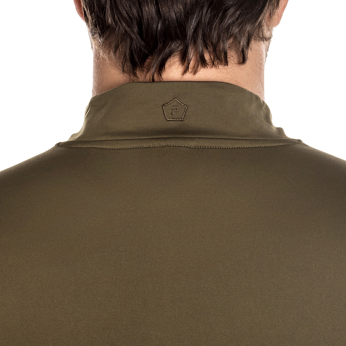 Pentagon Pindos 1/2 ZIP thermoaktív póló - Olive