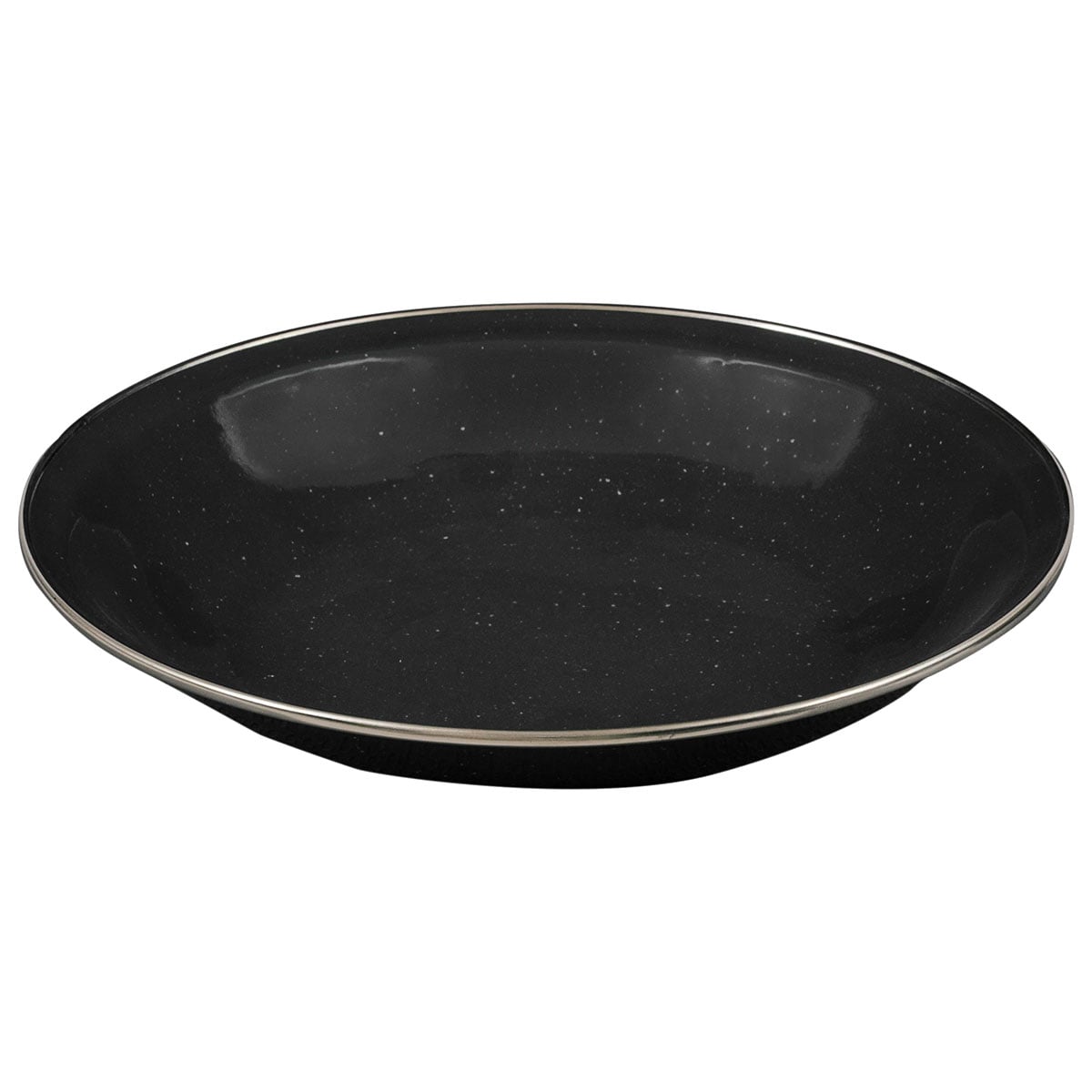 Highlander Outdoor Deluxe acél tál - Black