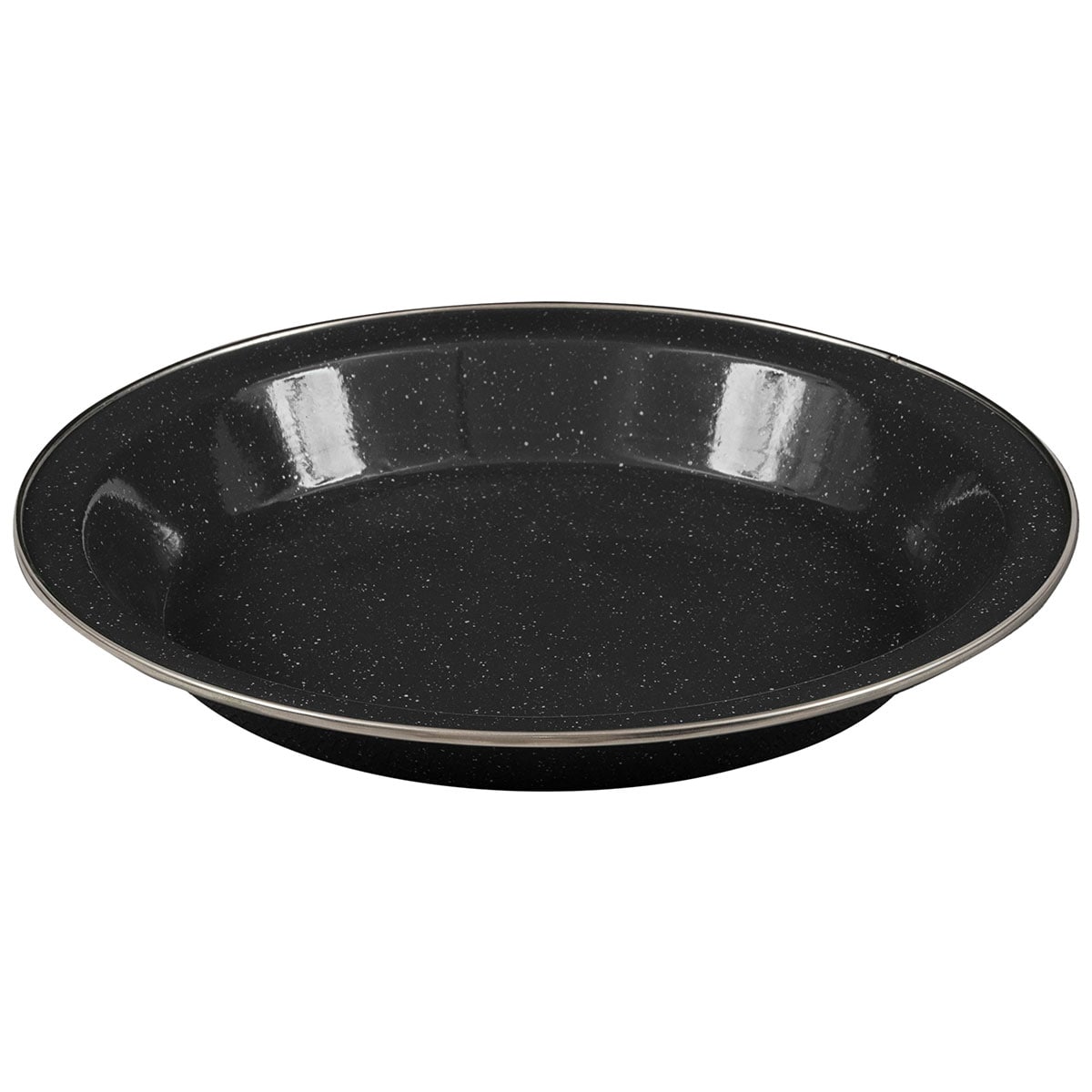 Highlander Outdoor Deluxe acél mélytányér - Black
