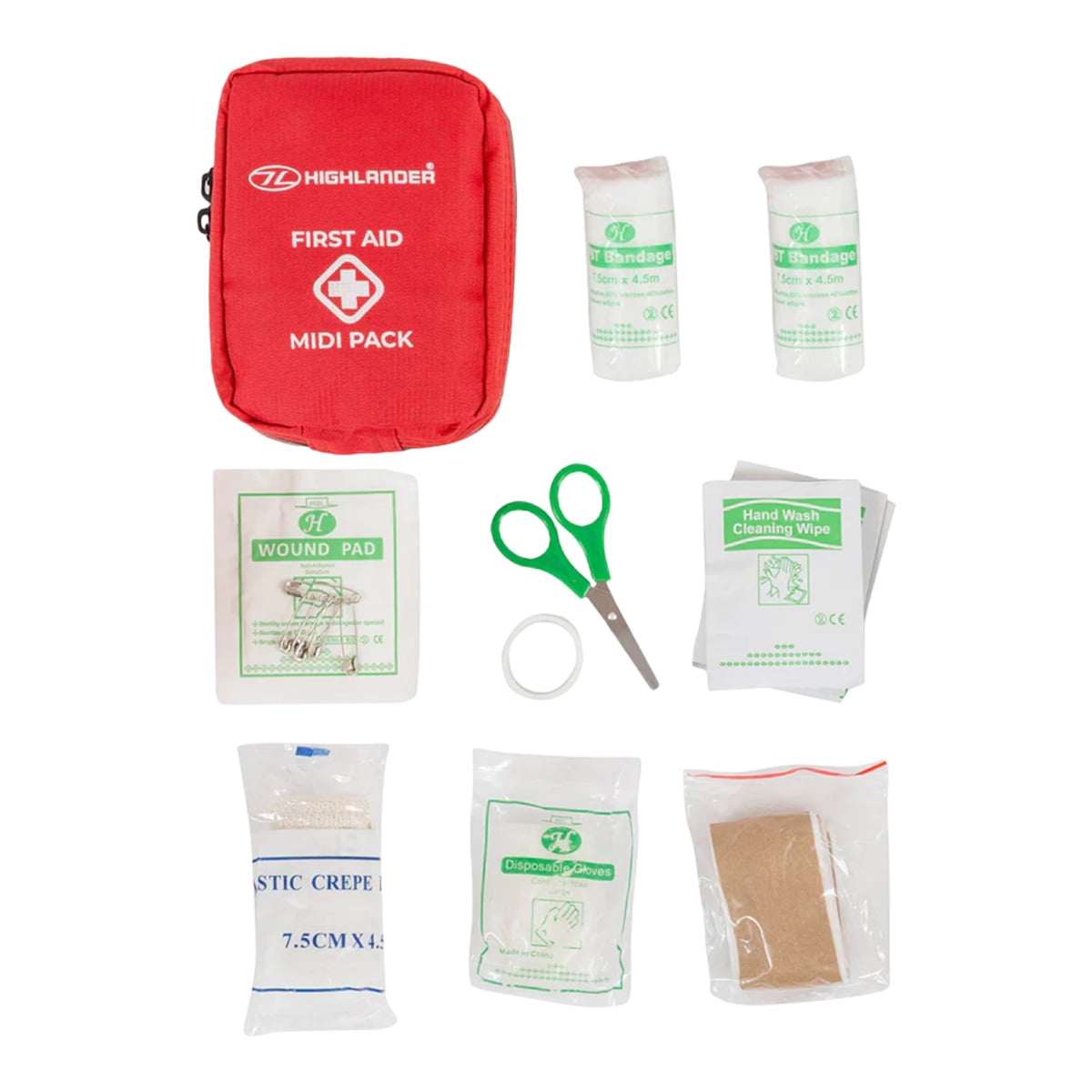 Highlander Outdoor First Aid Midi Pack elsősegély készlet - Red