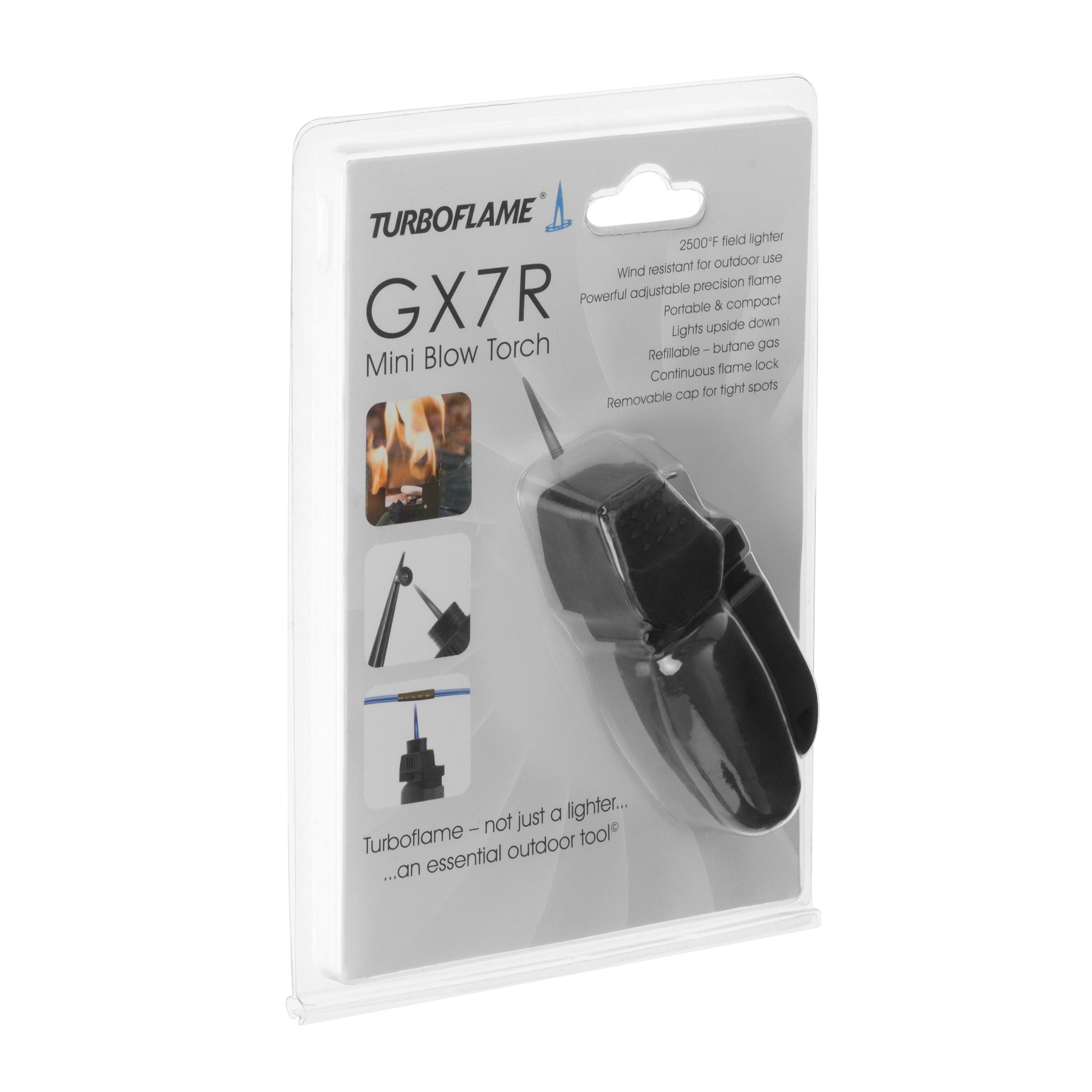 Highlander Outdoor Turbo Flame vihar öngyújtó - Olive