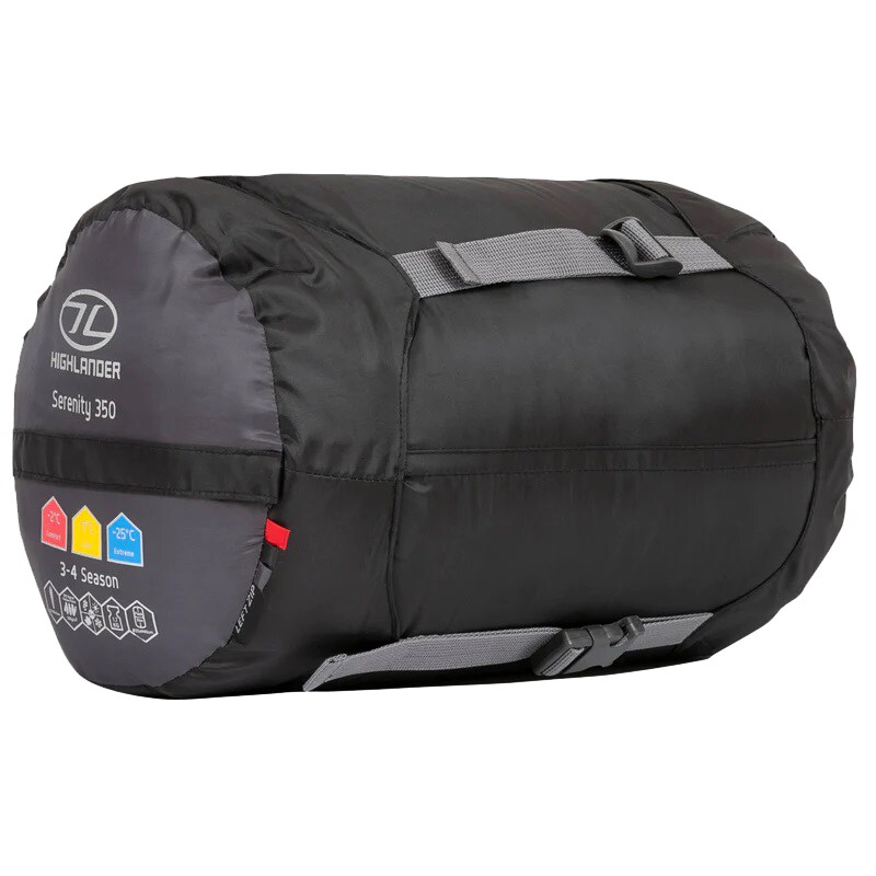 Highlander Outdoor Serenity Mummy 350 hálózsák - Charcoal