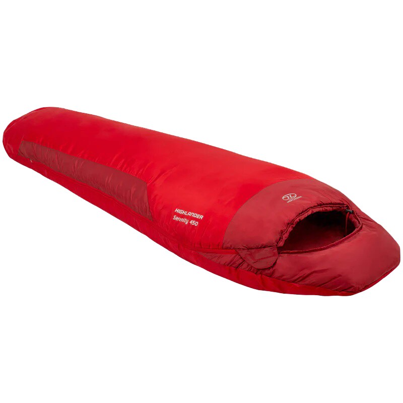 Highlander Outdoor Serenity Mummy 450 hálózsák - Red