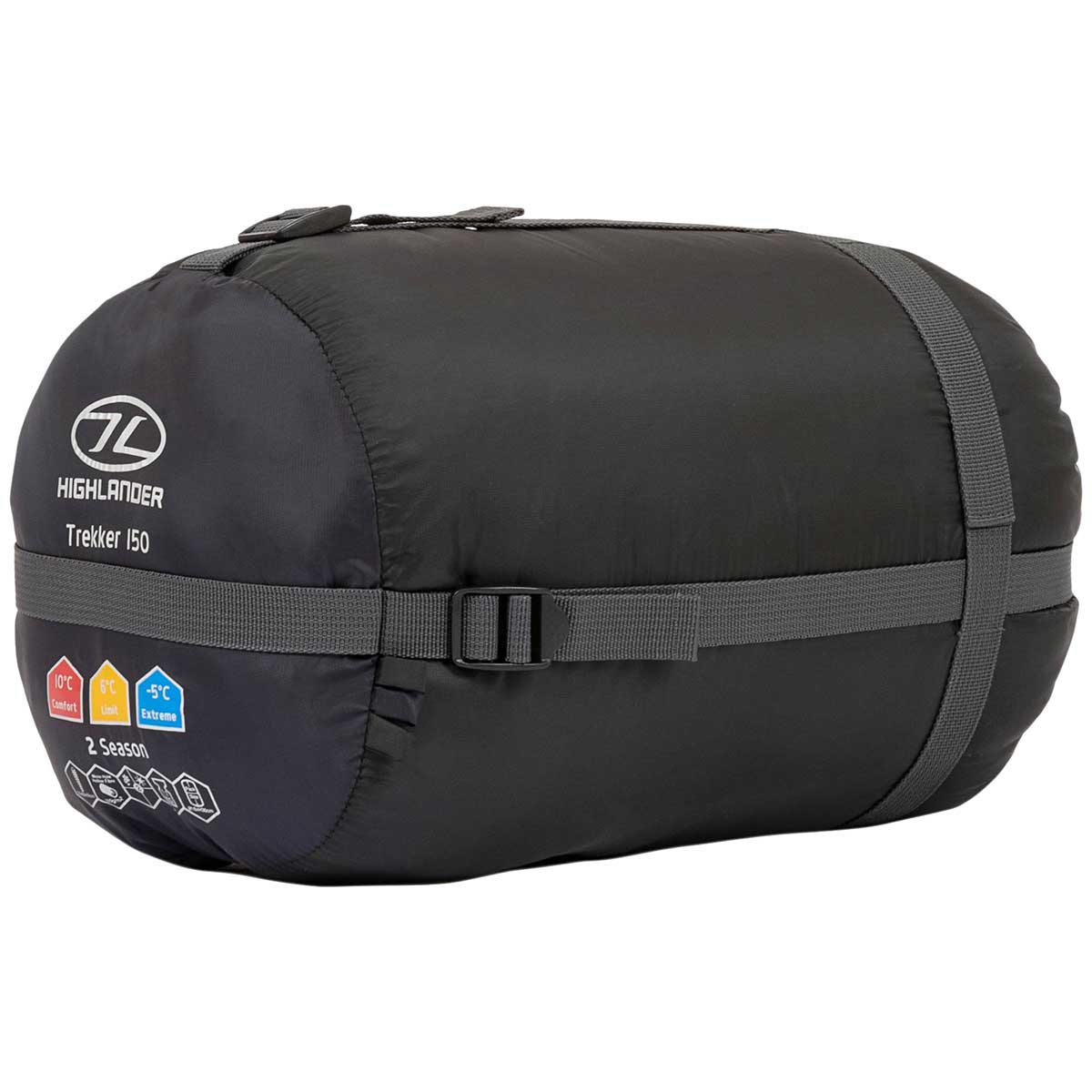 Highlander Outdoor Trekker Mummy 150 hálózsák - Charcoal