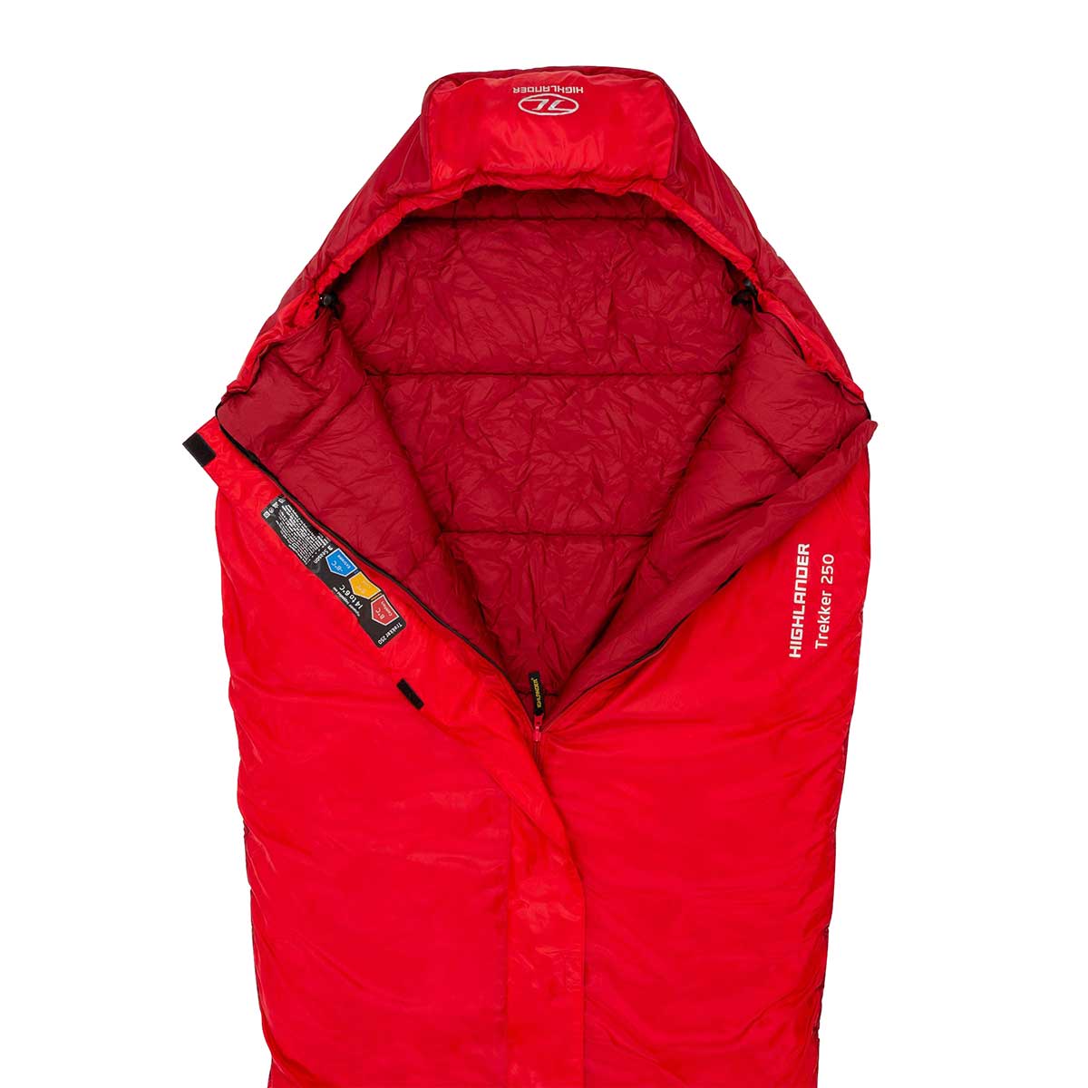 Highlander Outdoor Trekker Mummy 250 hálózsák - Red