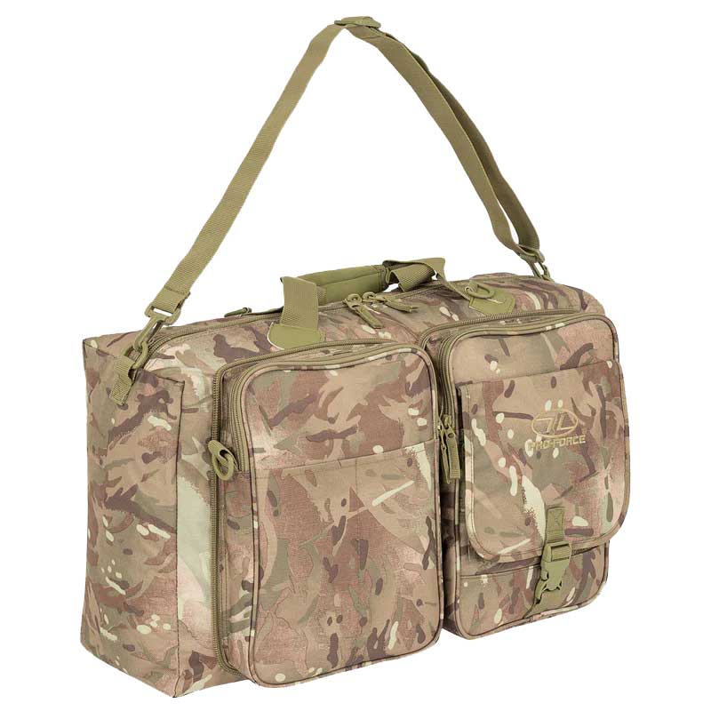 Highlander Forces Dual Jackal Daypack/Carrying Bag táska 50 l - Arid MC Camo