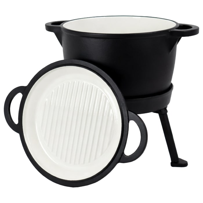 Rossner 3w1 öntöttvas zománcozott bogrács 8 l