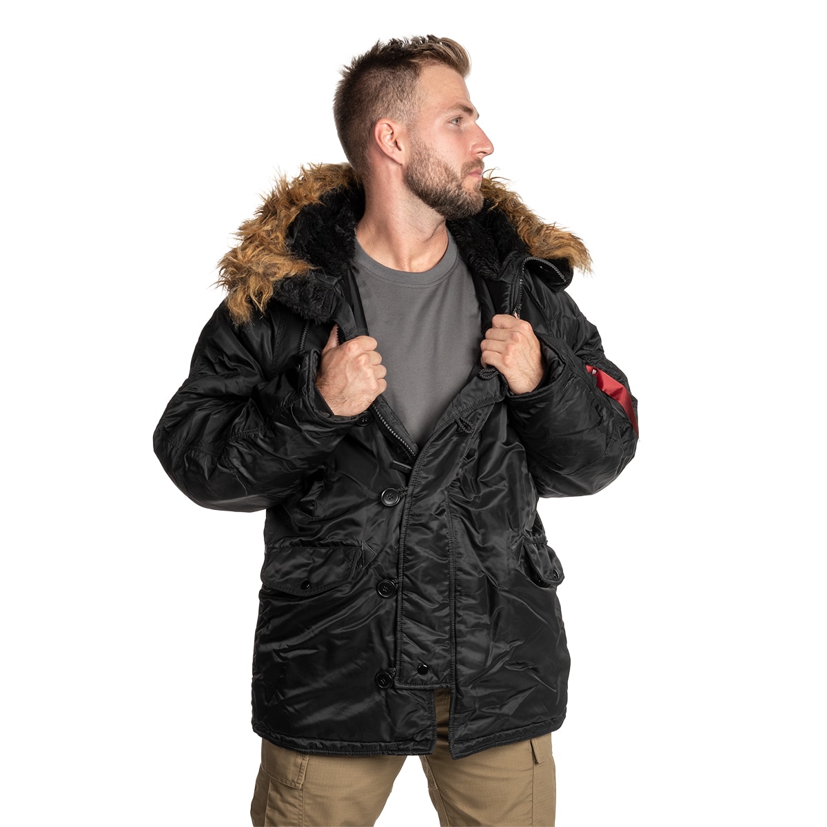 Alpha Industries N3B kabát - Black