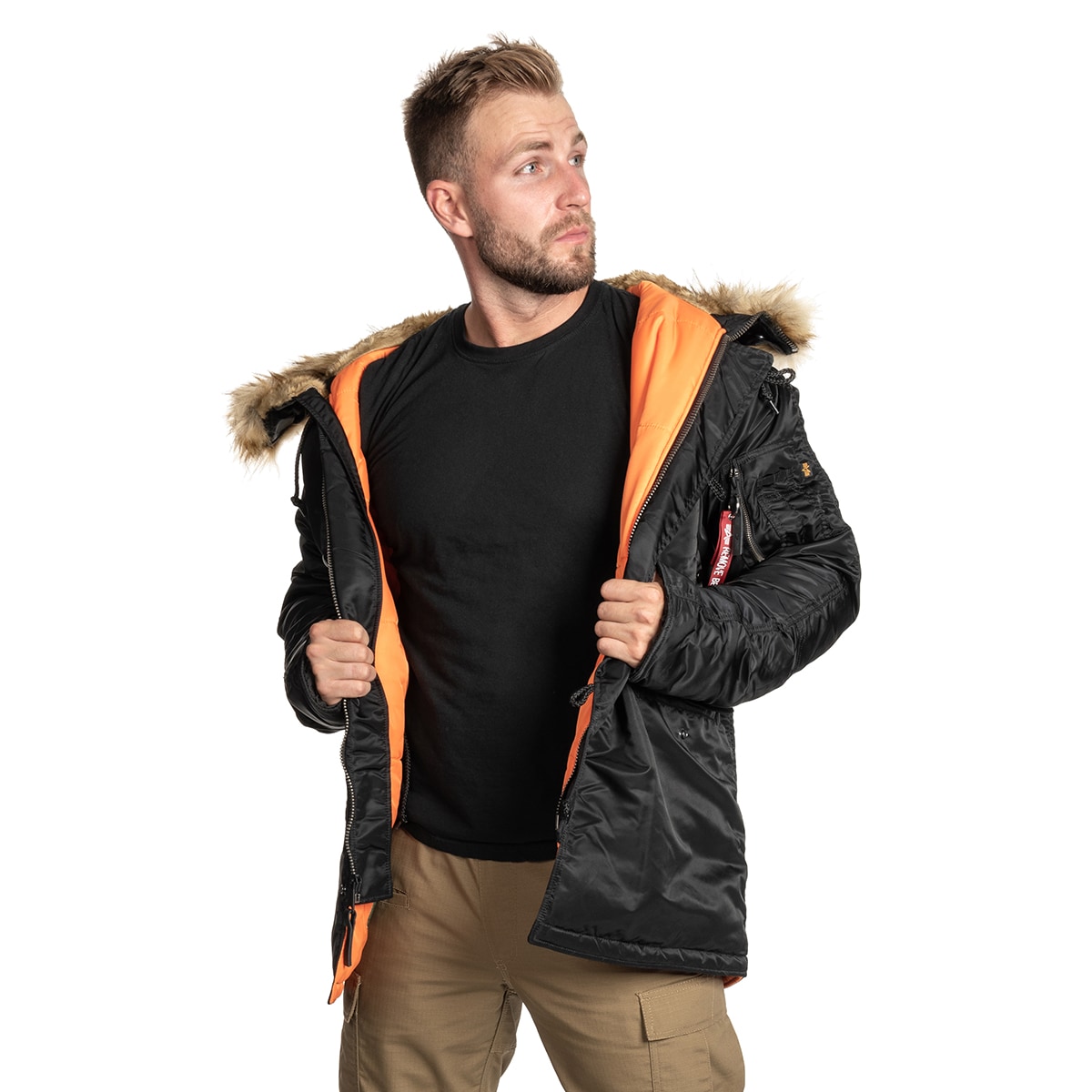 Alpha Industries N3B VF 59 Fitted kabát - Black