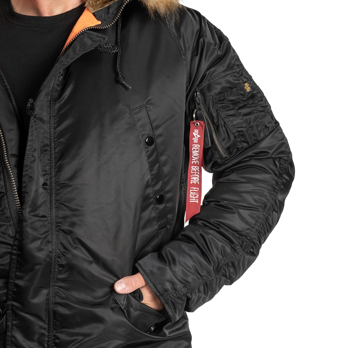 Alpha Industries N3B VF 59 Fitted kabát - Black
