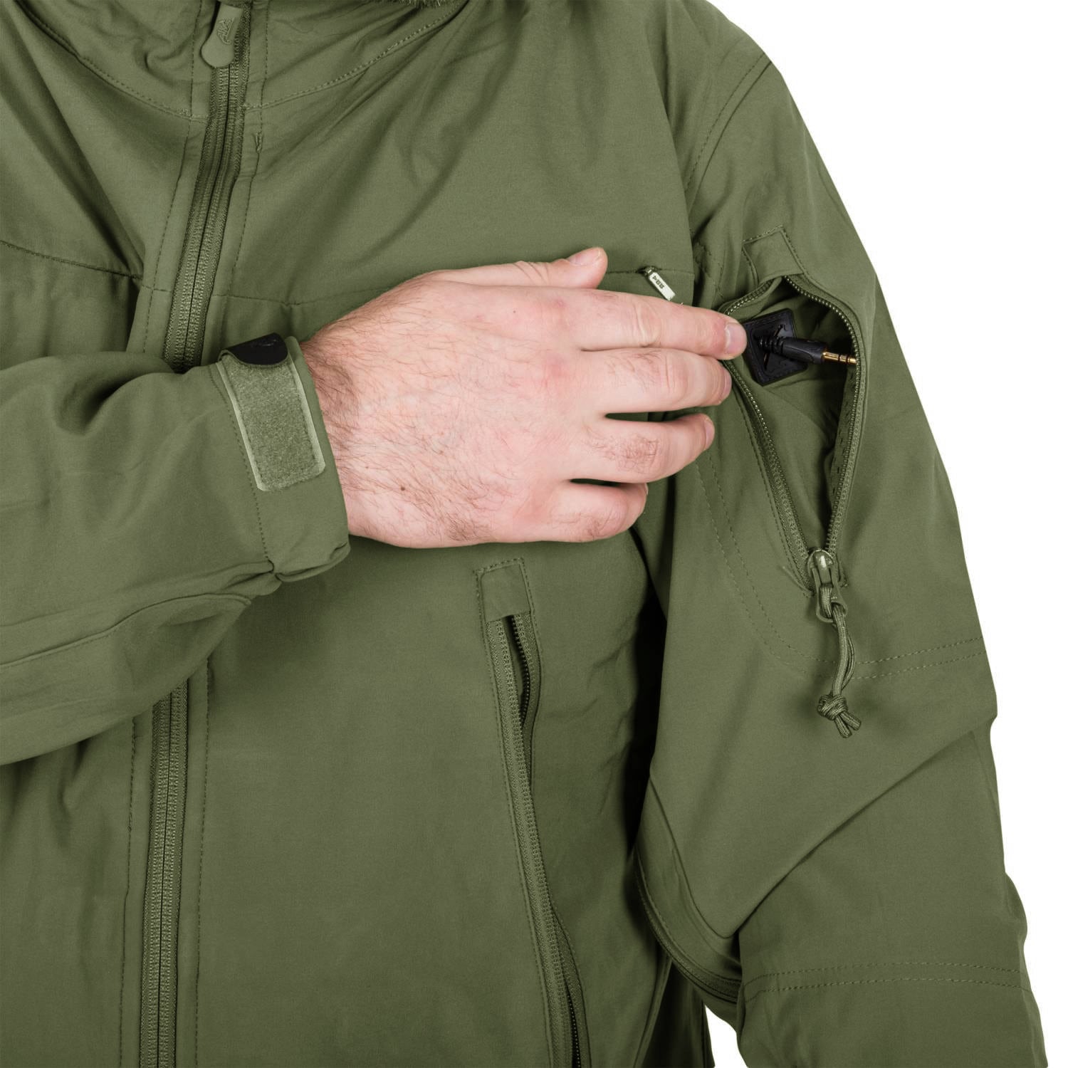 Helikon Cougar Softshell Windblocker QSA HID kabát - Olive Green