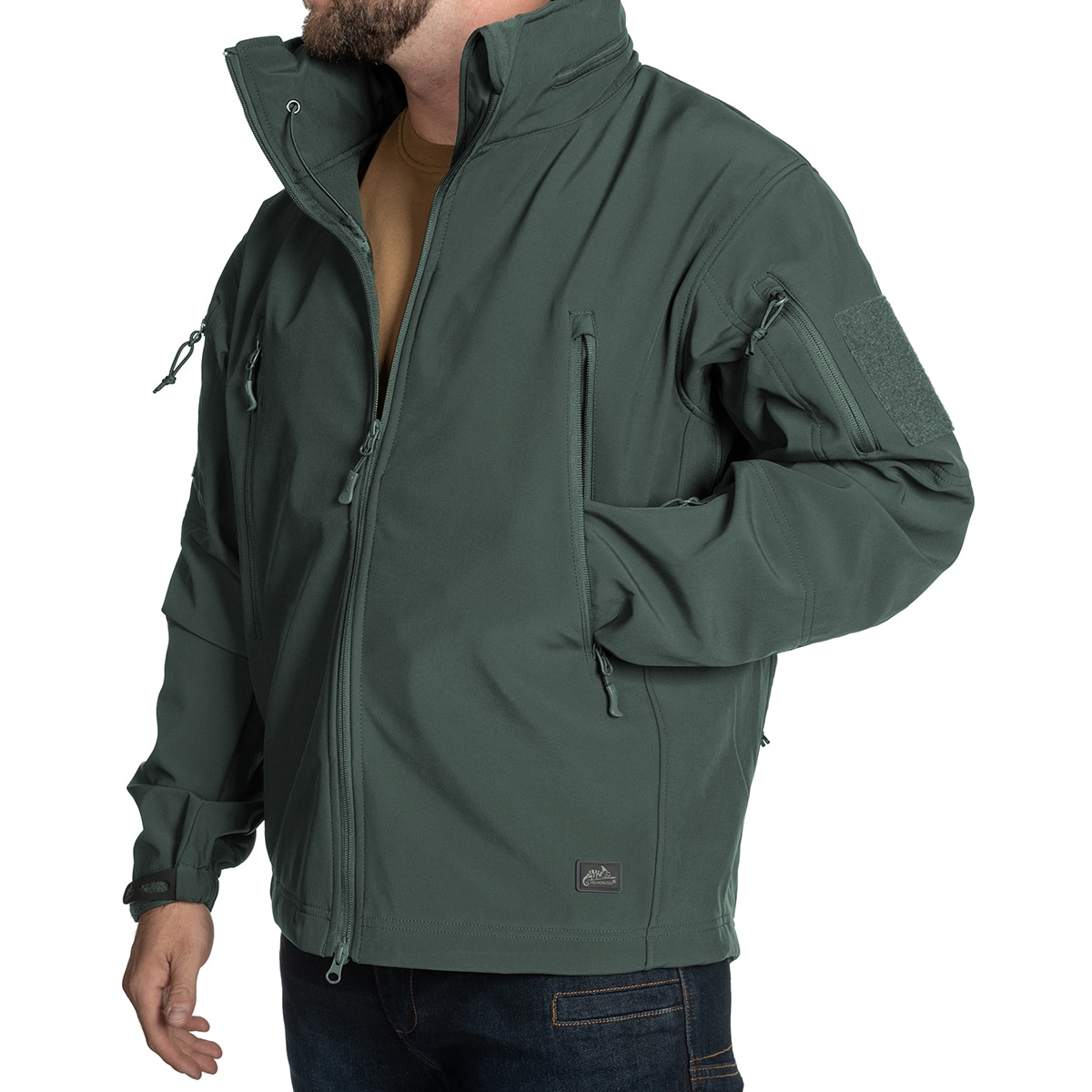 Helikon Gunfighter Softshell Shark Skin Windblocker kabát - Jungle Green