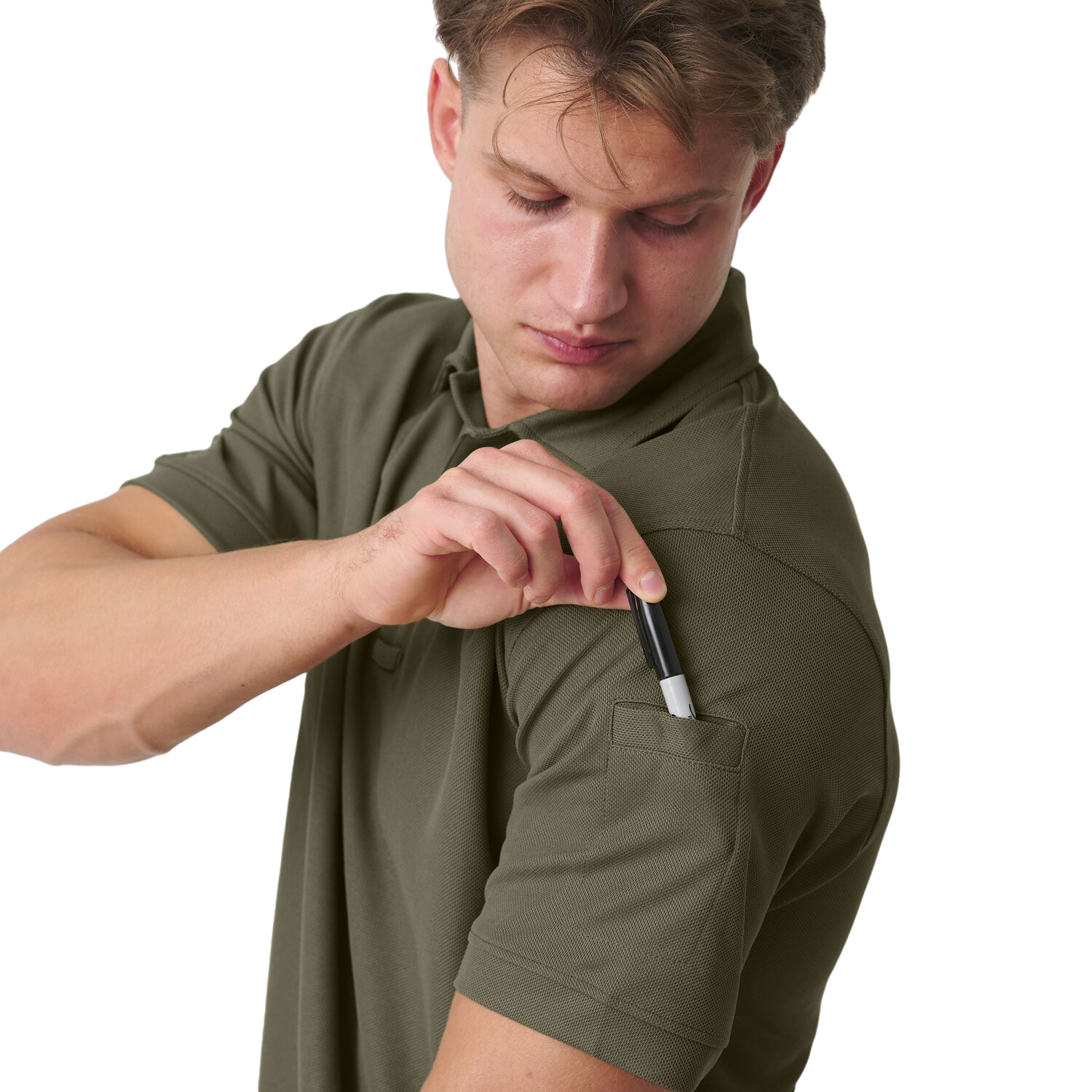 Polo Helikon UTL TopCool thermoaktív póló - Olive Green
