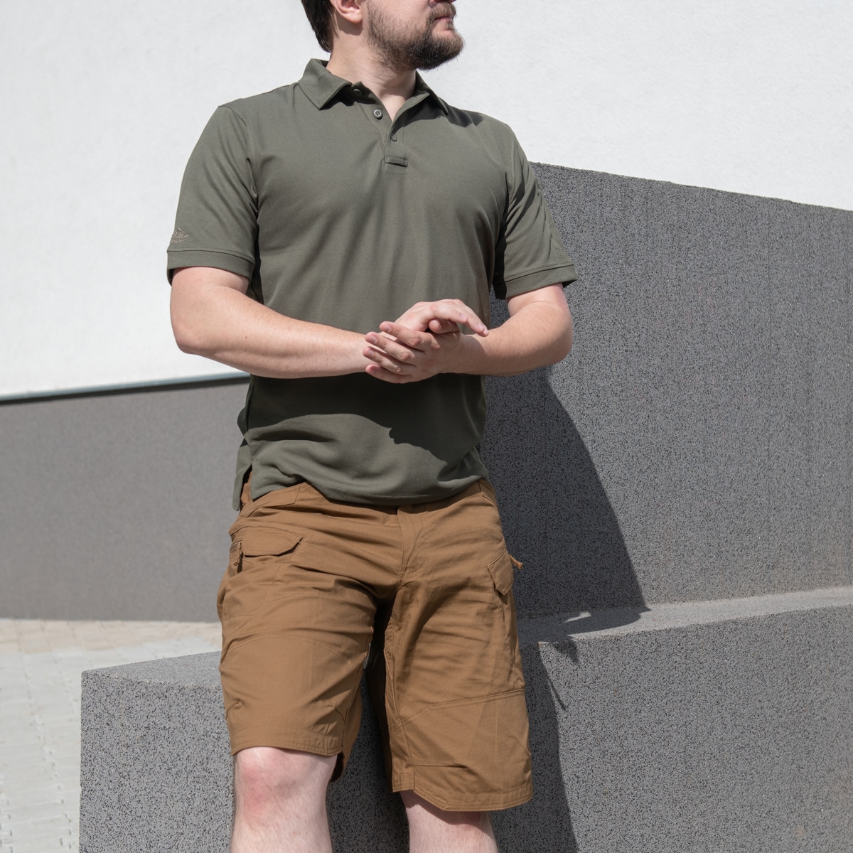 Polo Helikon UTL TopCool thermoaktív póló - Olive Green