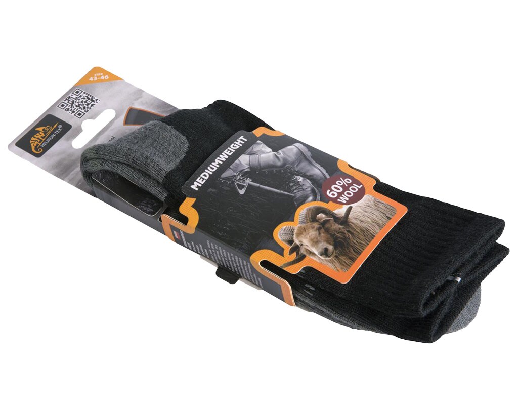 Helikon MediumWeight Wool zokni - Black
